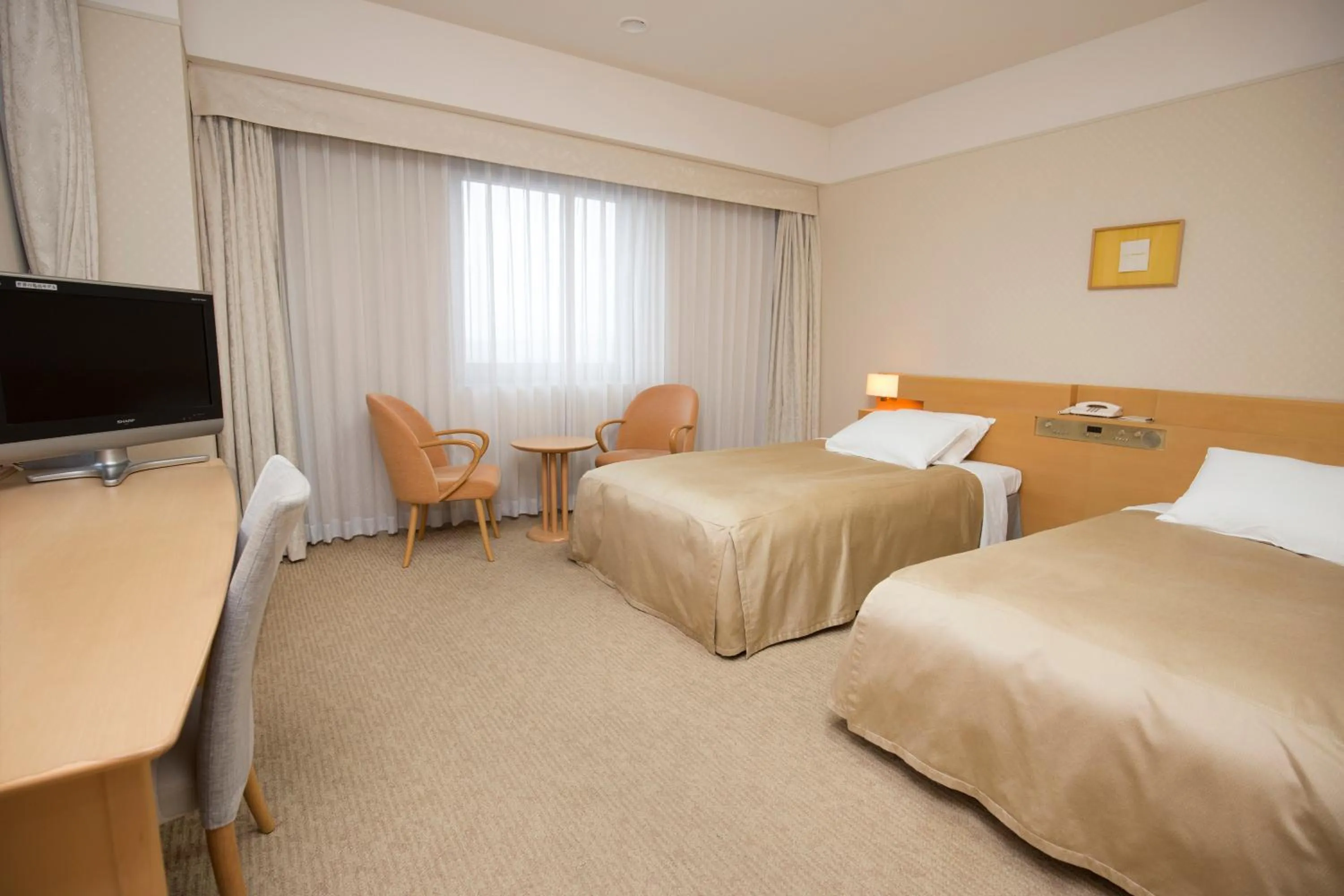 Bed in Hotel Lake View Mito