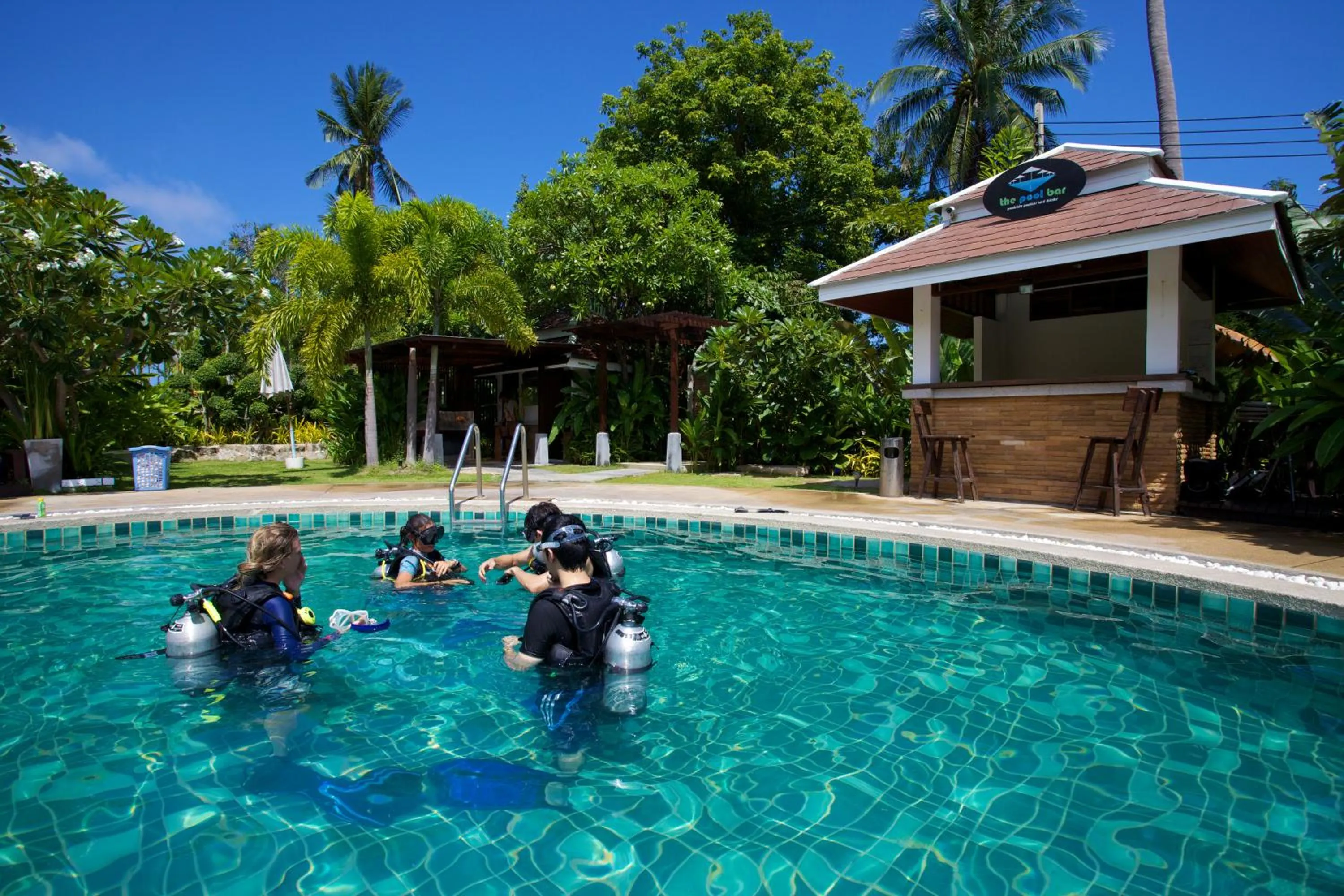 Swimming pool in Ban's Diving Resort
