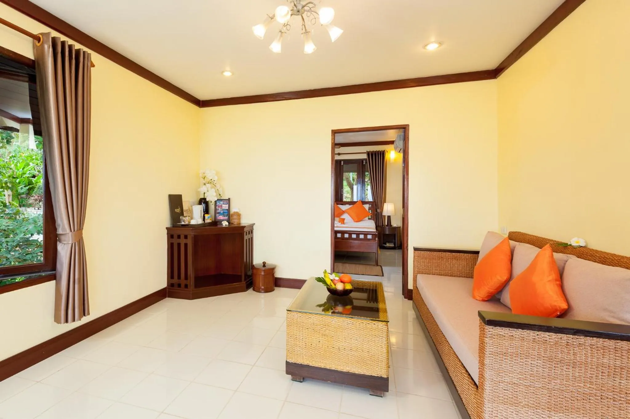 Living room in Ban's Diving Resort