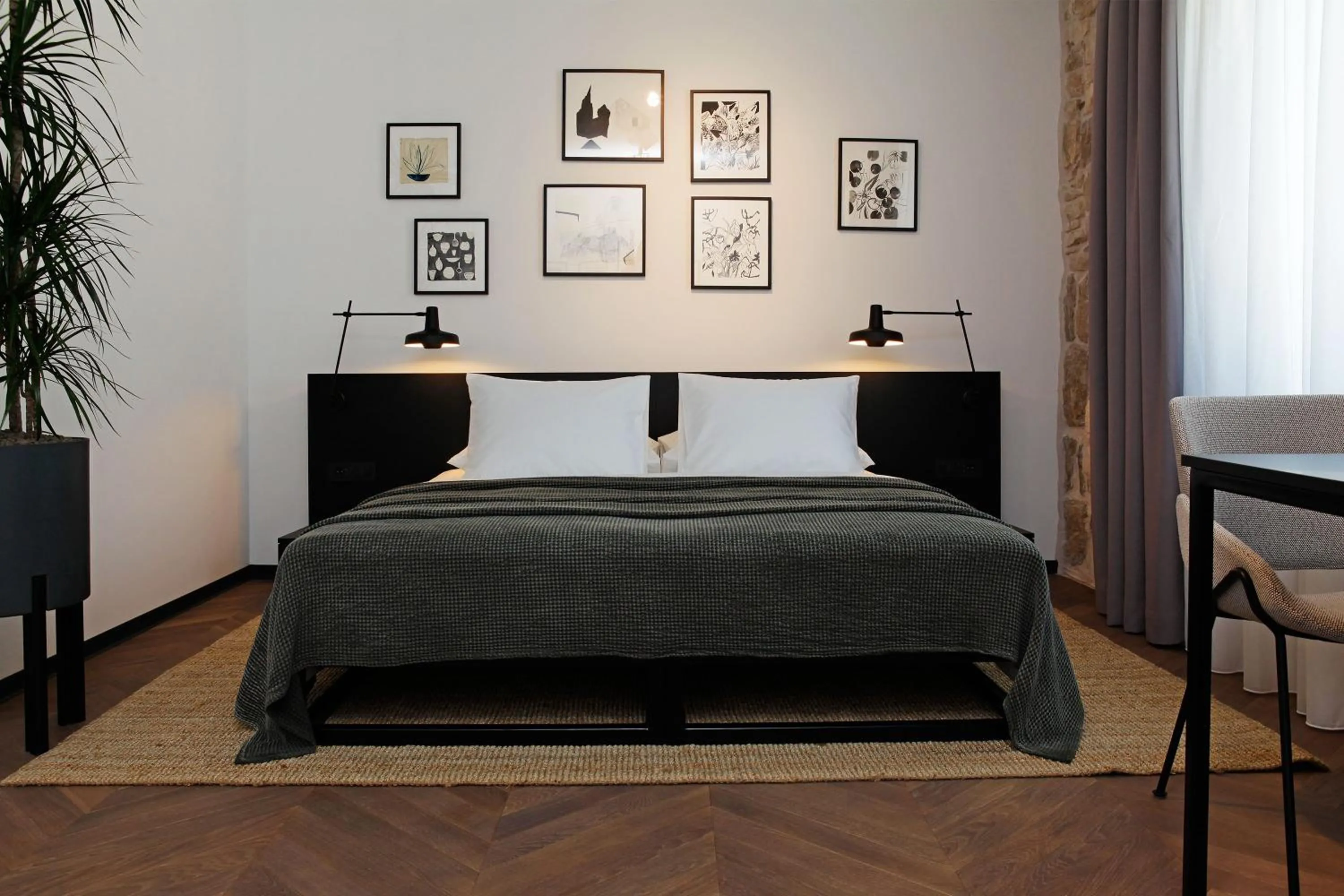 Bedroom, Bed in Boutique rooms Kastel Ismaeli