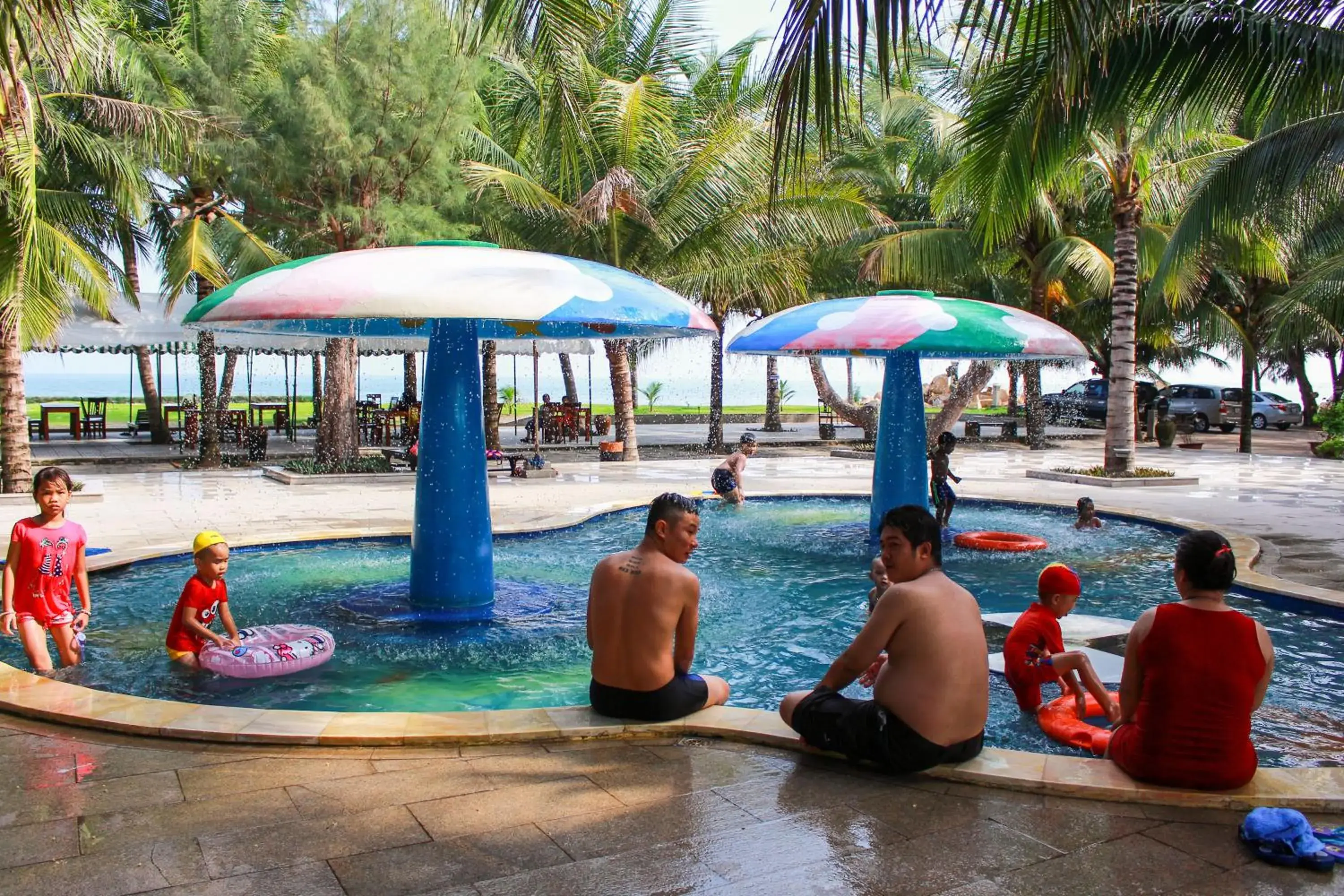 Pool view in Dat Lanh Beach Resort Pool view in Dat Lanh Beach Resort