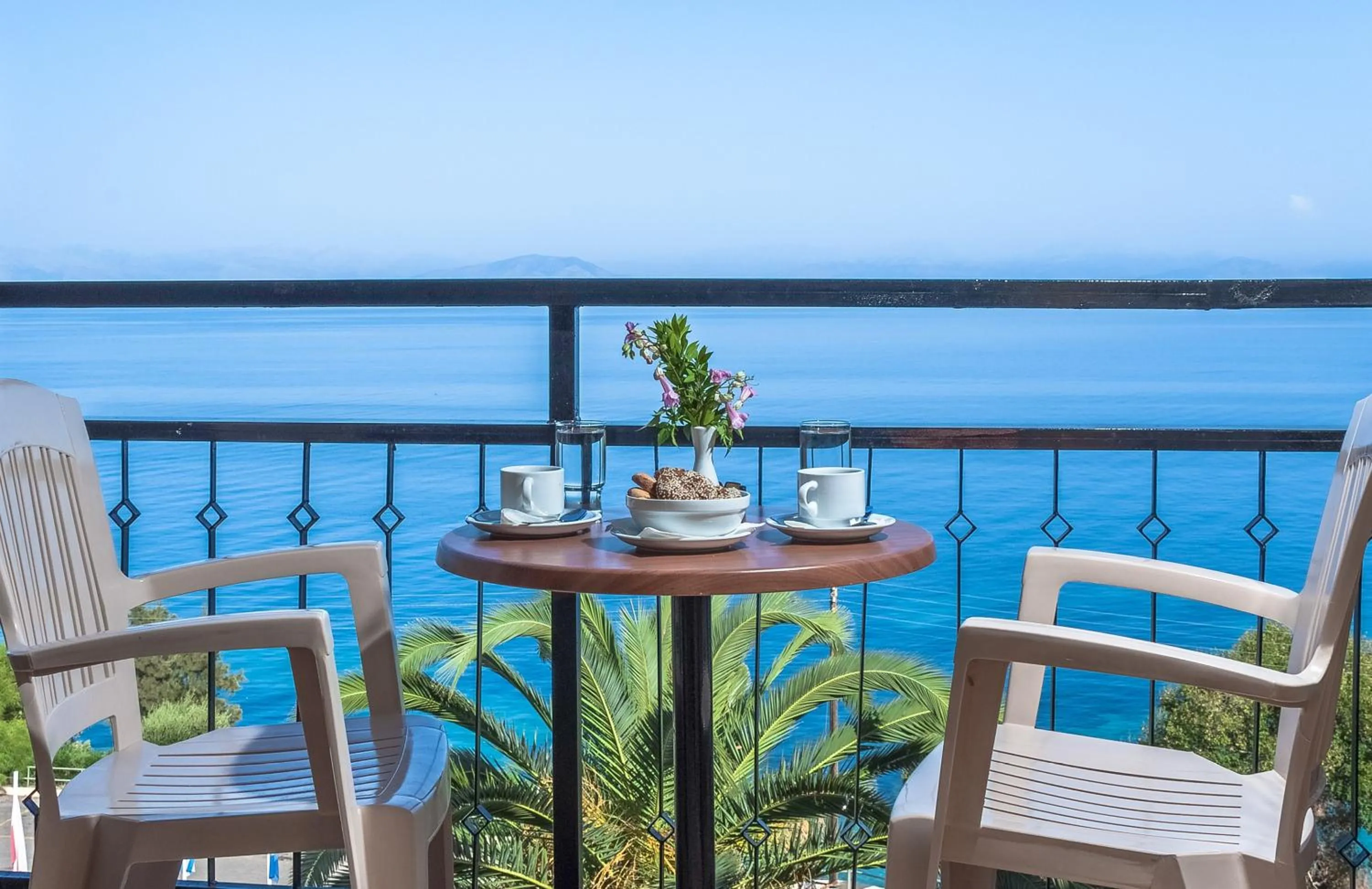 Pool view in Mitsis Belvedere