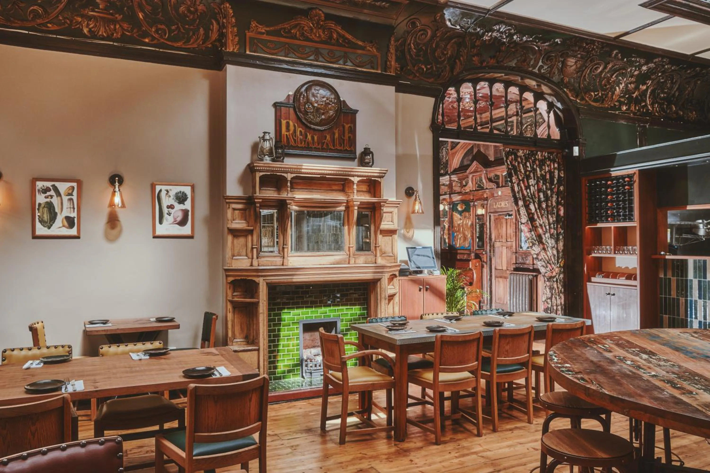 Dining area in The Black Lion Pub & Boutique Guesthouse