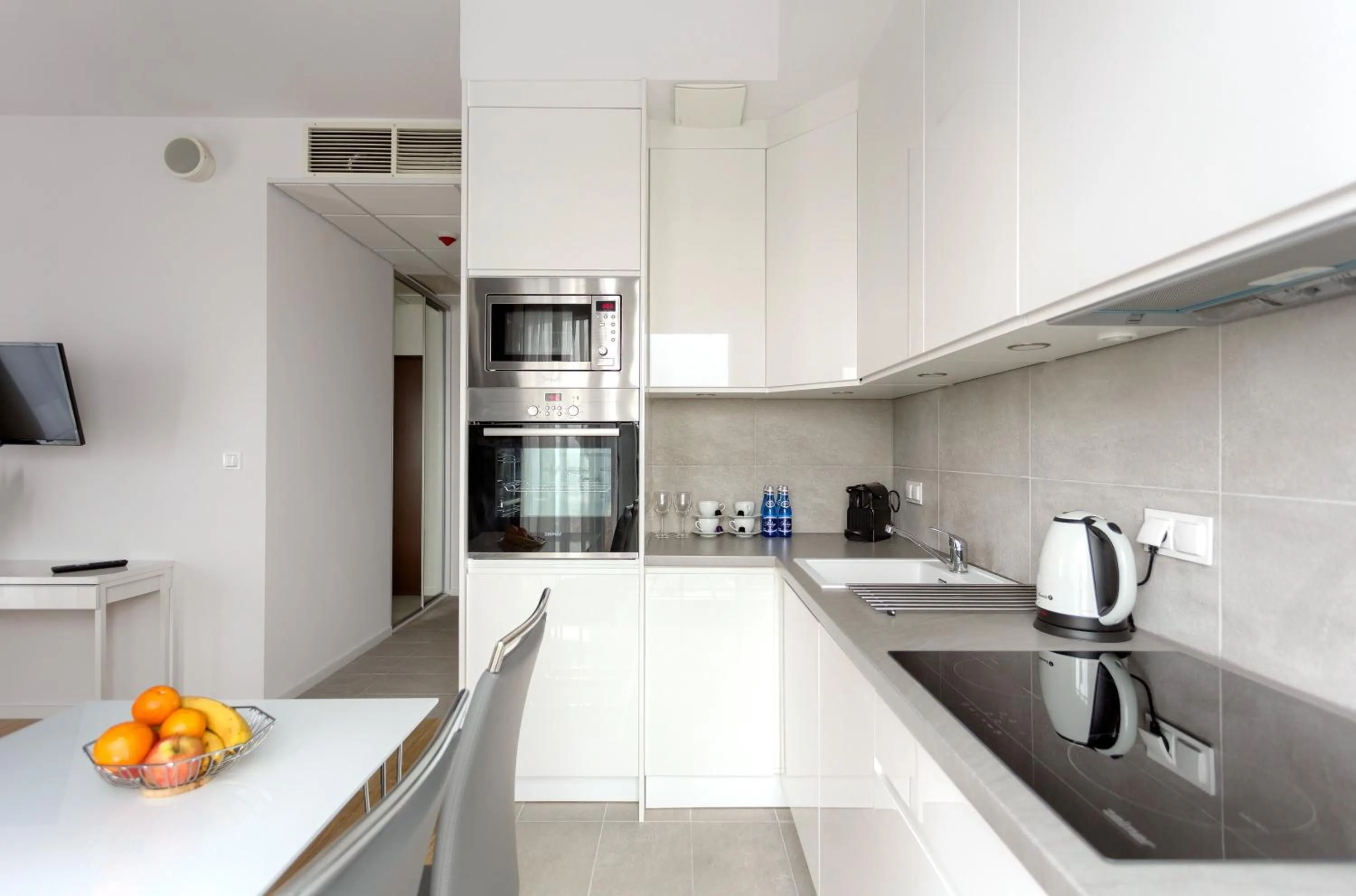 Kitchen or kitchenette in Apartamenty Vola Residence