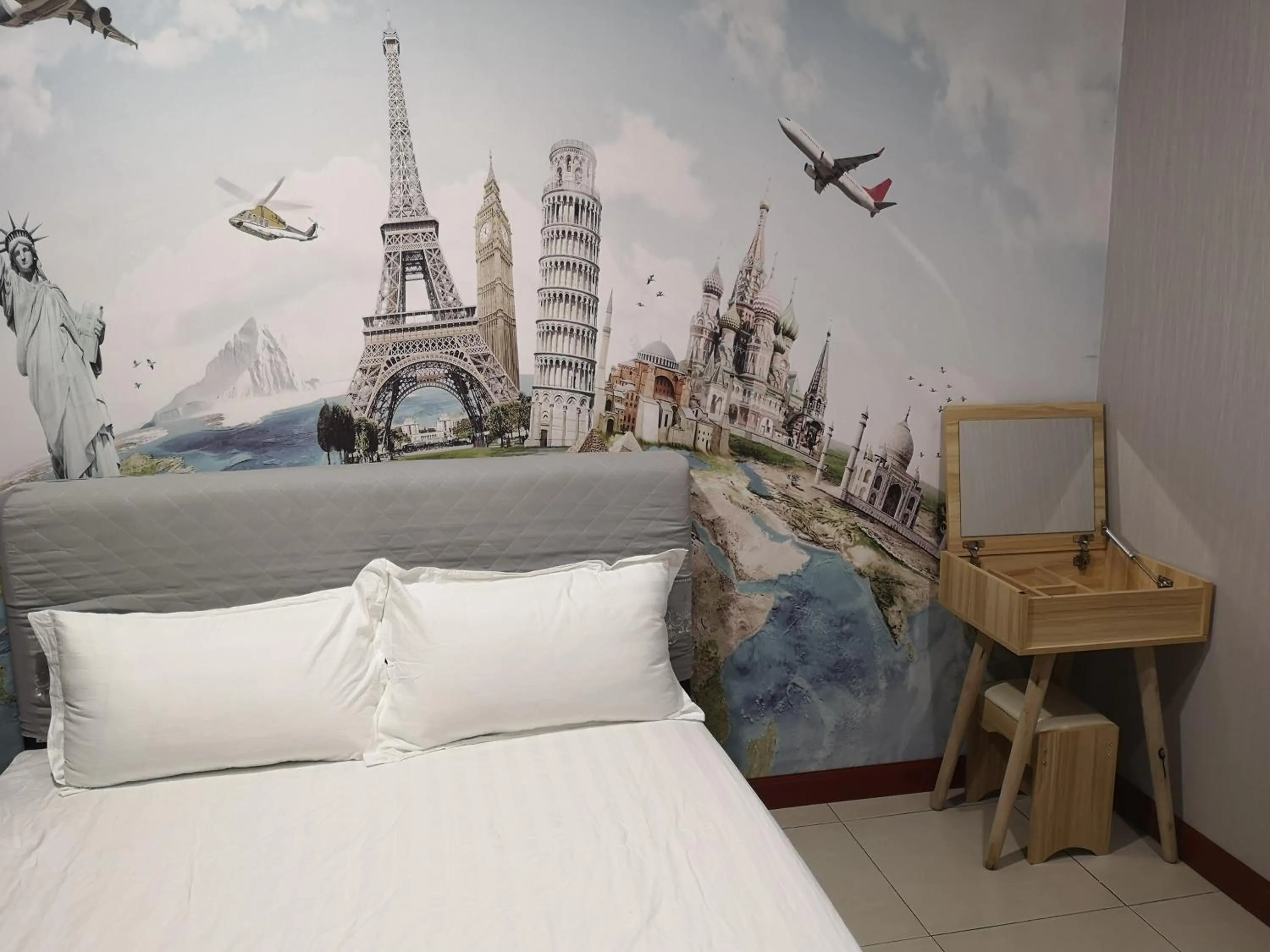 Bed in Home Inn Hotel