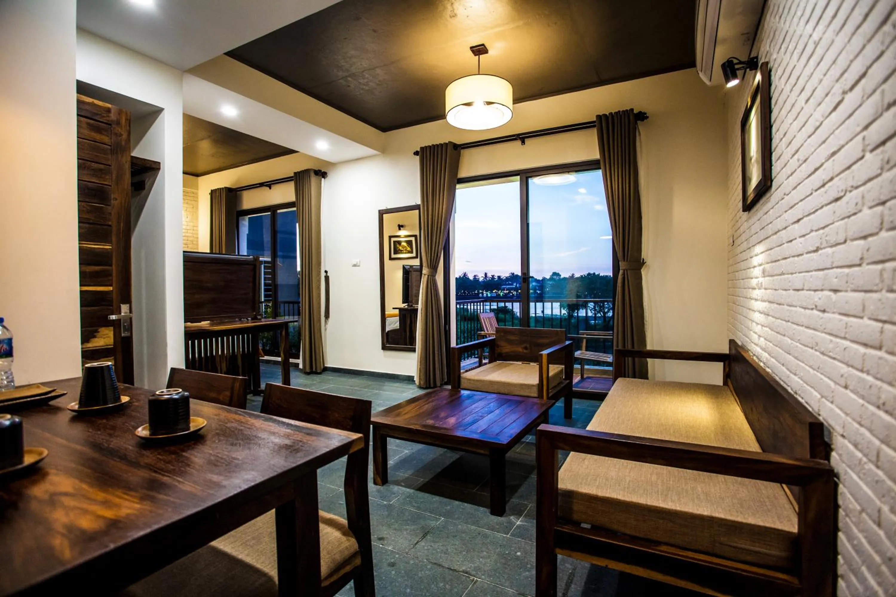Living room in Sông Lụa (Silk River Villa)