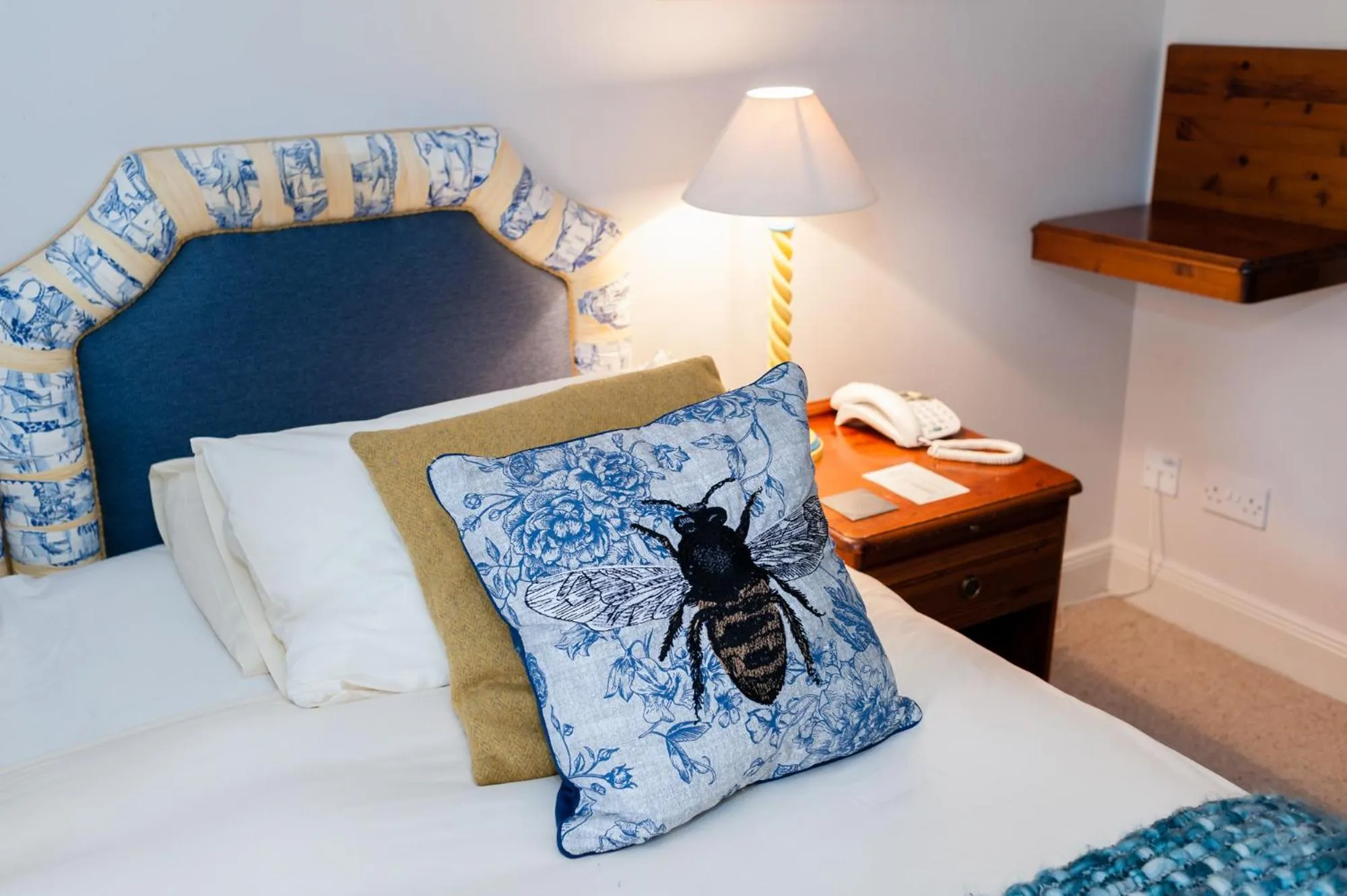 Decorative detail, Bed in Kilcamb Lodge Hotel