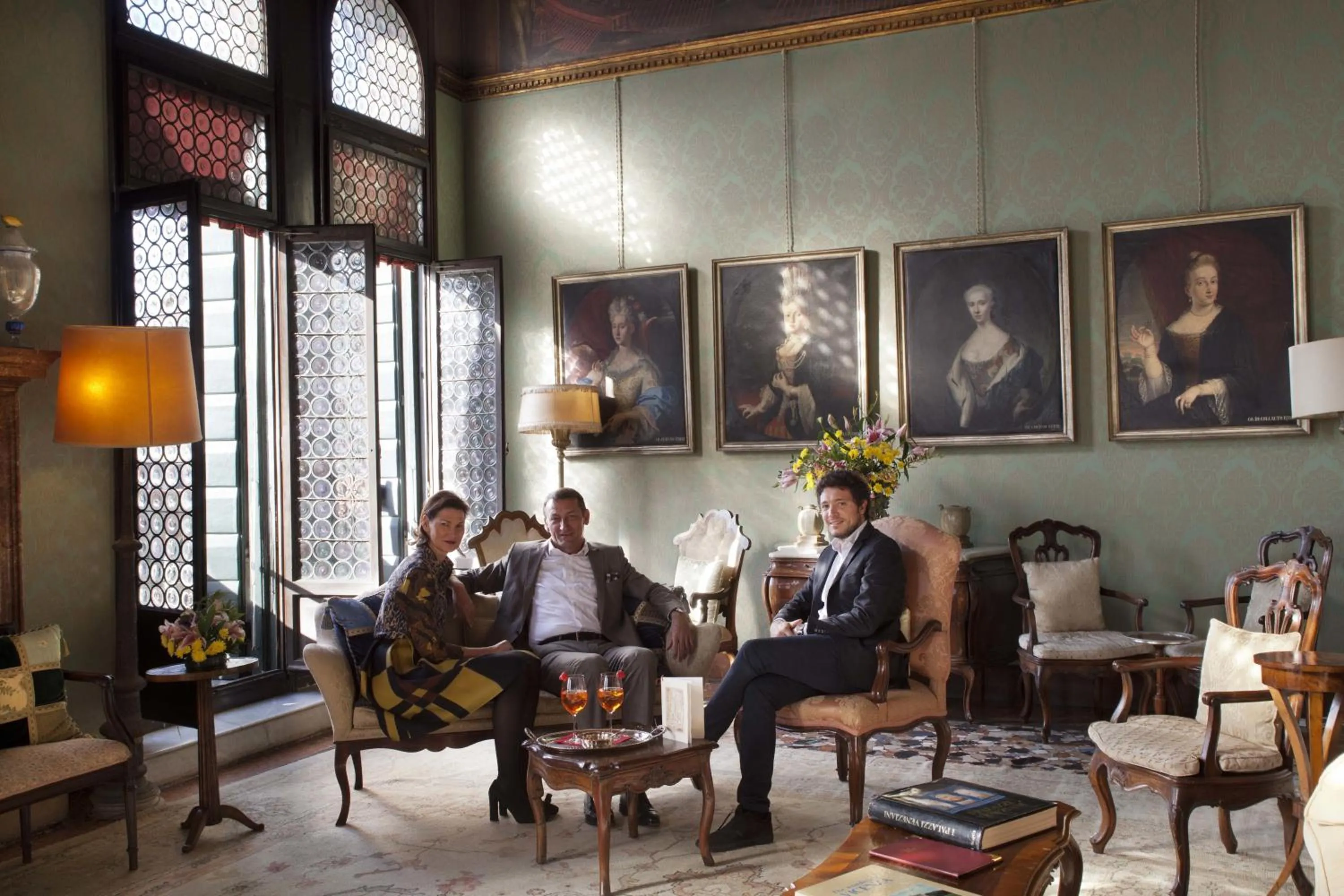 Staff in Palazzetto Pisani Grand Canal