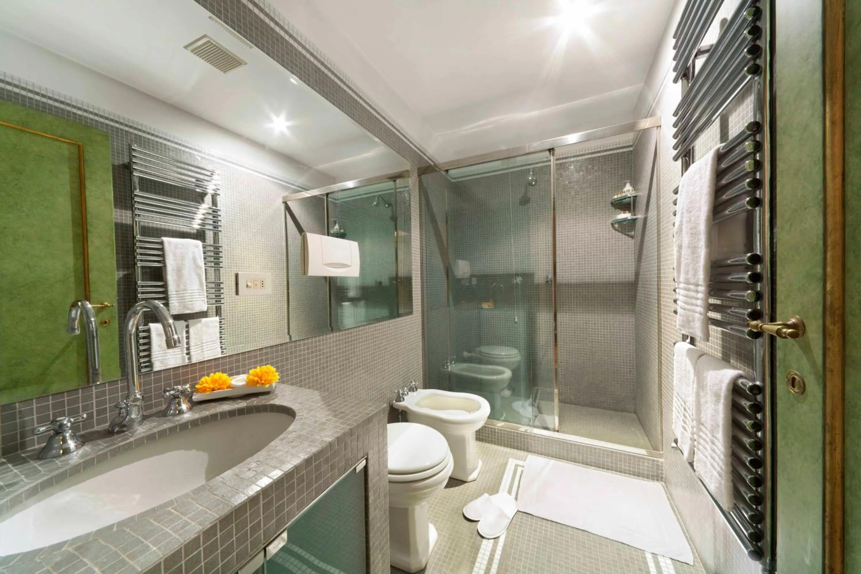 Shower in Palazzetto Pisani Grand Canal