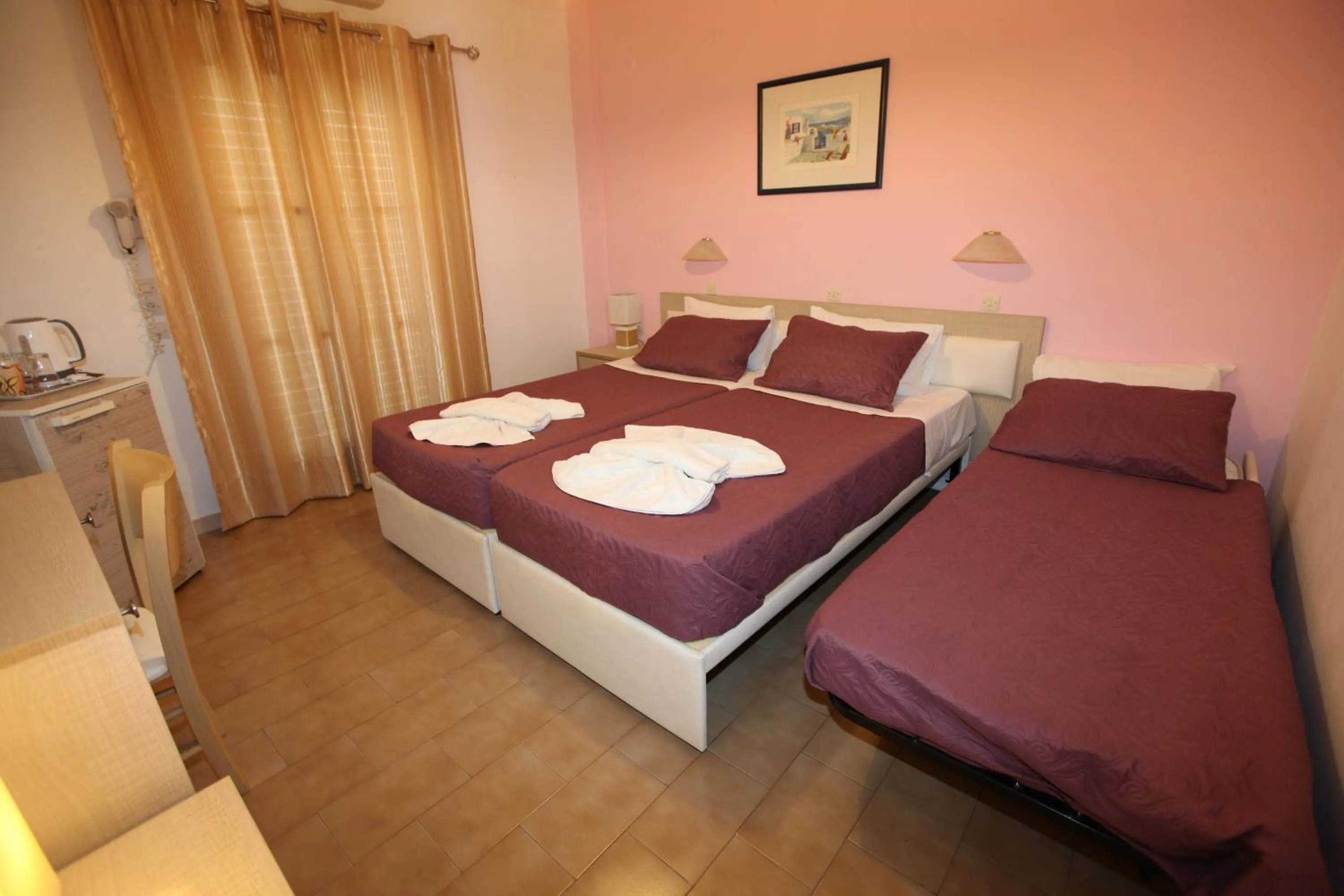 Shower, Bed in Villa Katerina