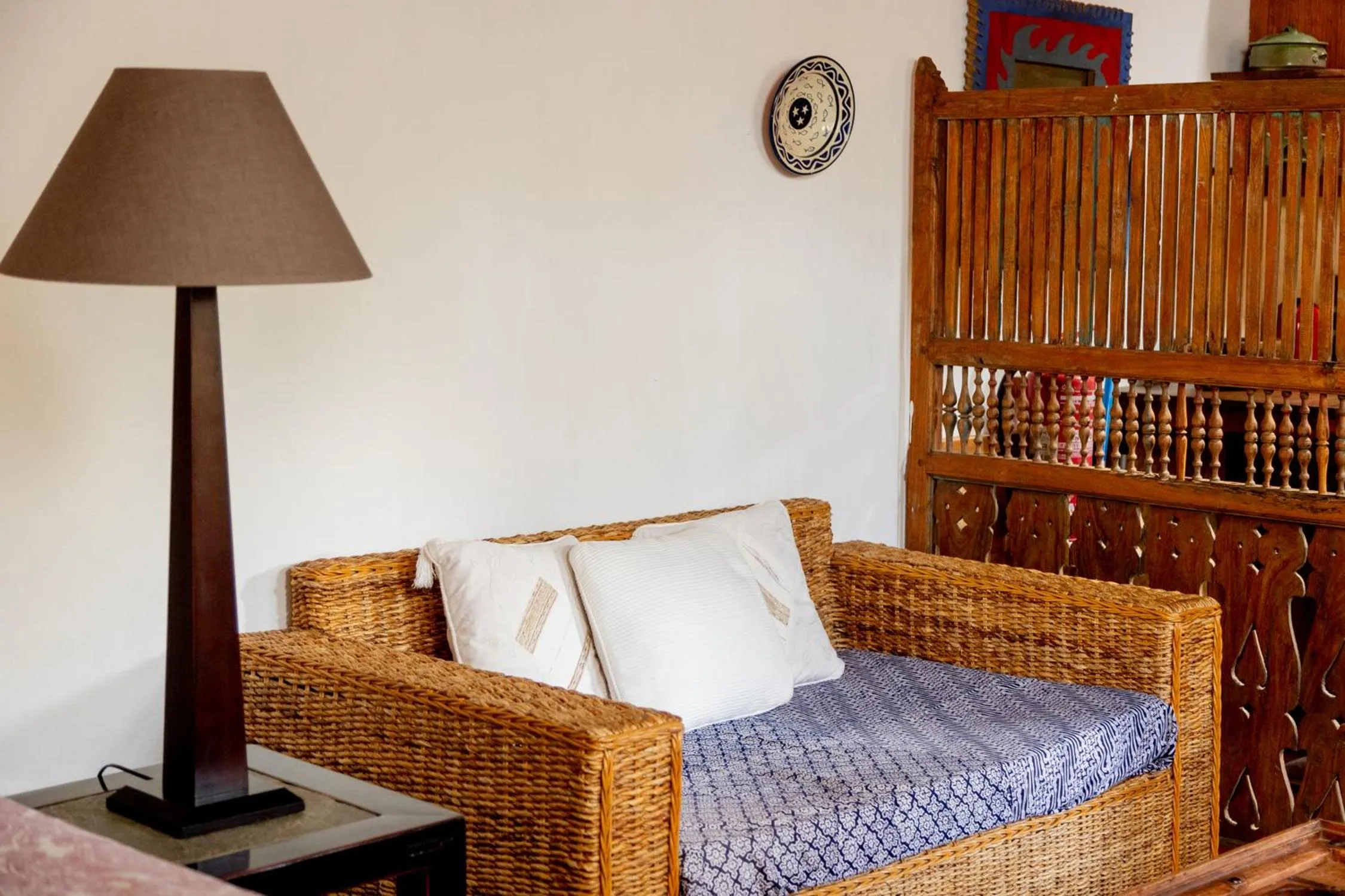 Living room, Bed in Finca Tomaren
