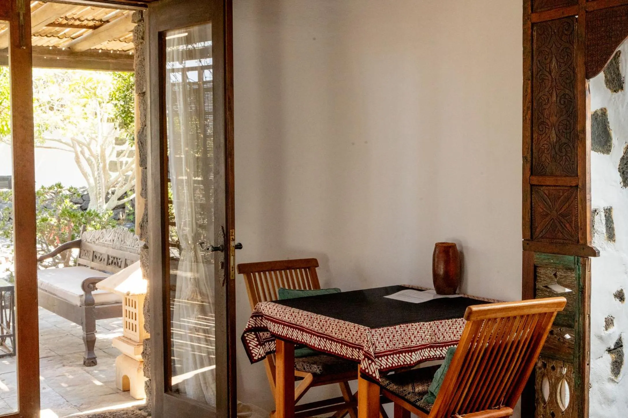 Dining area in Finca Tomaren