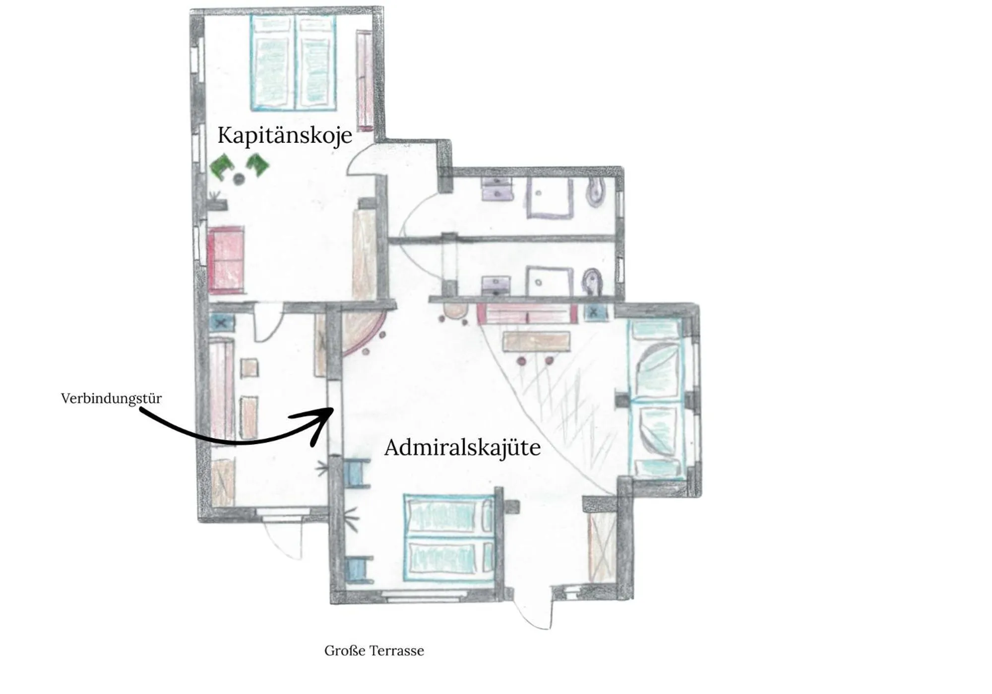Floor plan in Vineta Strandhotels