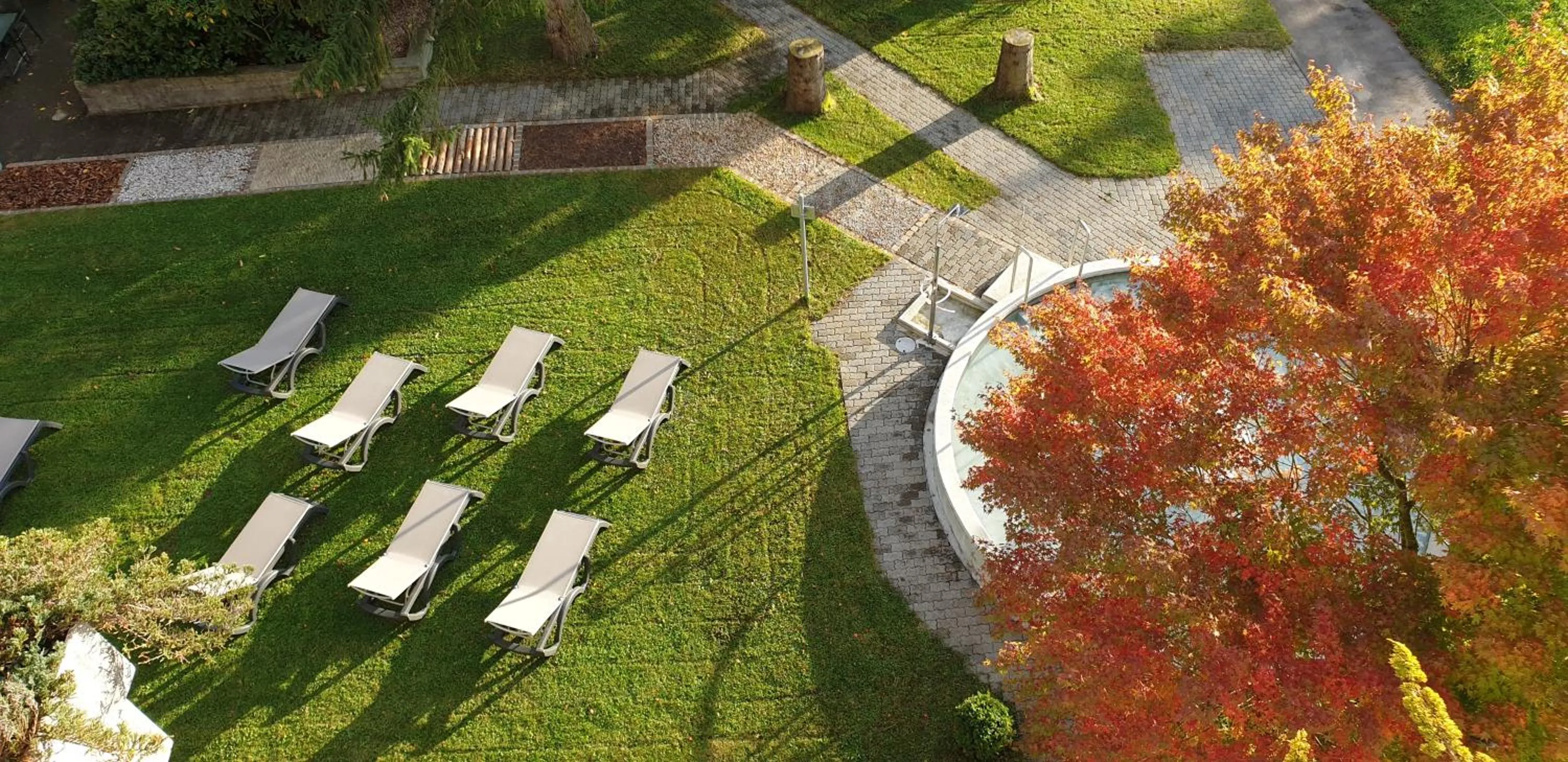 Garden view in Hotel Matt