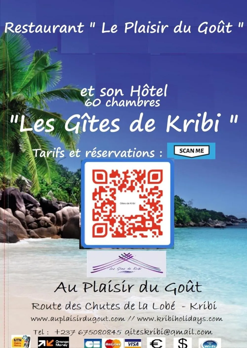 Dining area in Hôtel Restaurant Gites Kribi