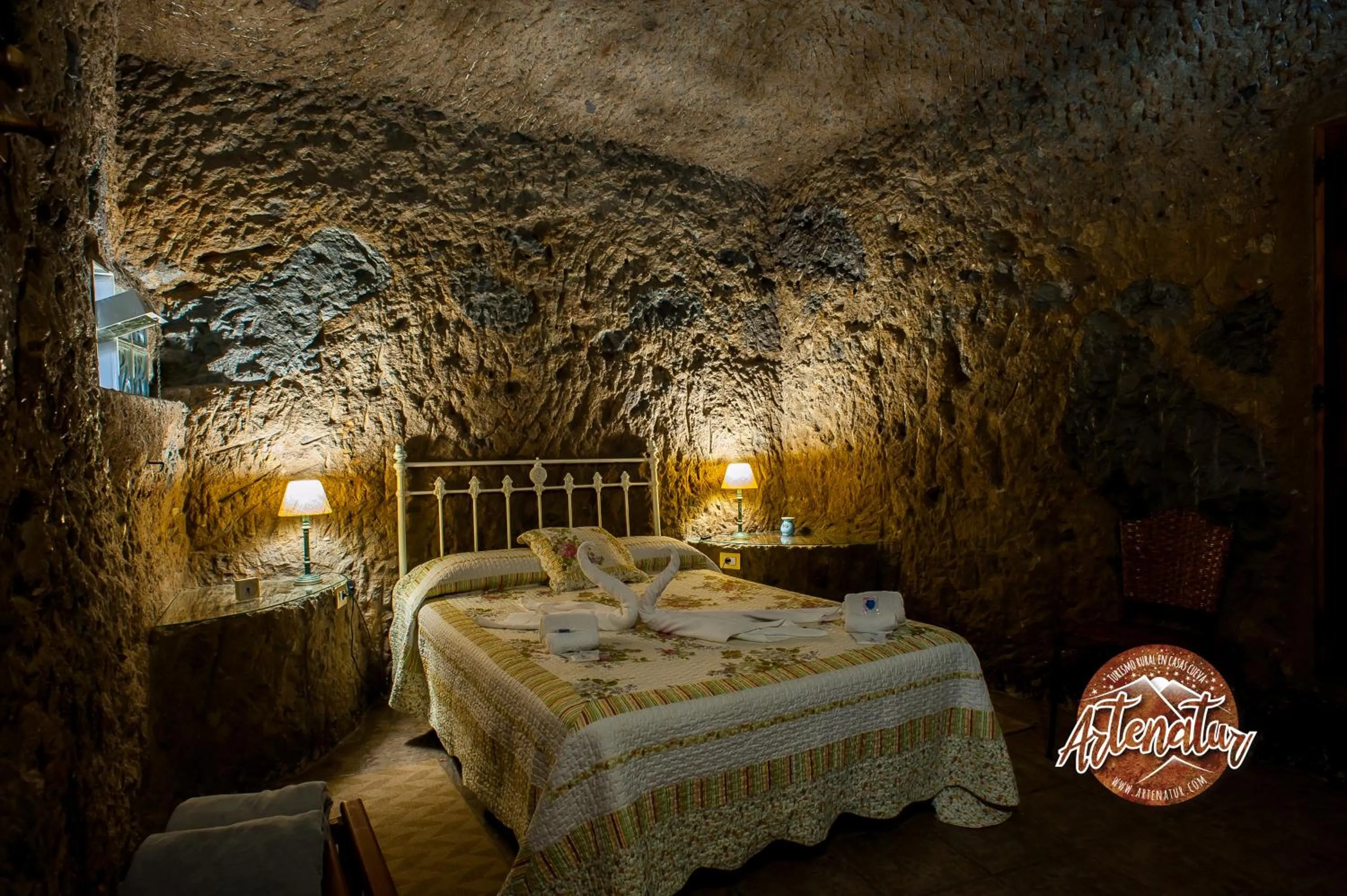 Bed in Casa Cueva El Mimo By Artenatur