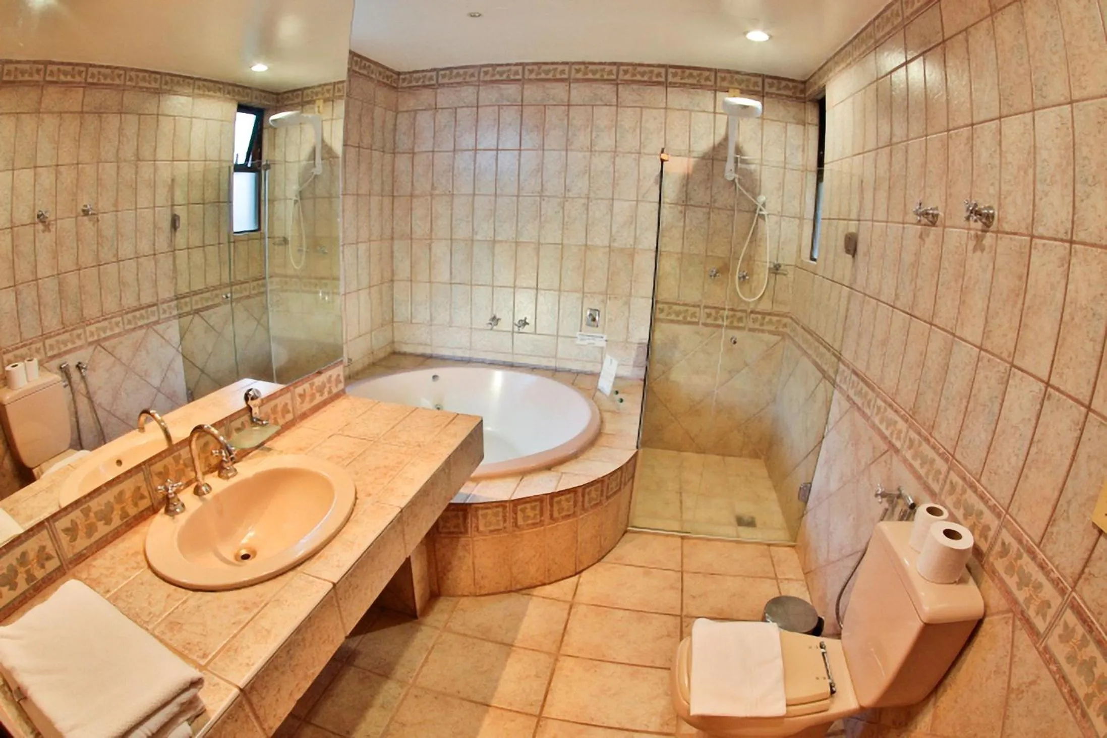 Toilet in Hotel Fazenda Horizonte Belo