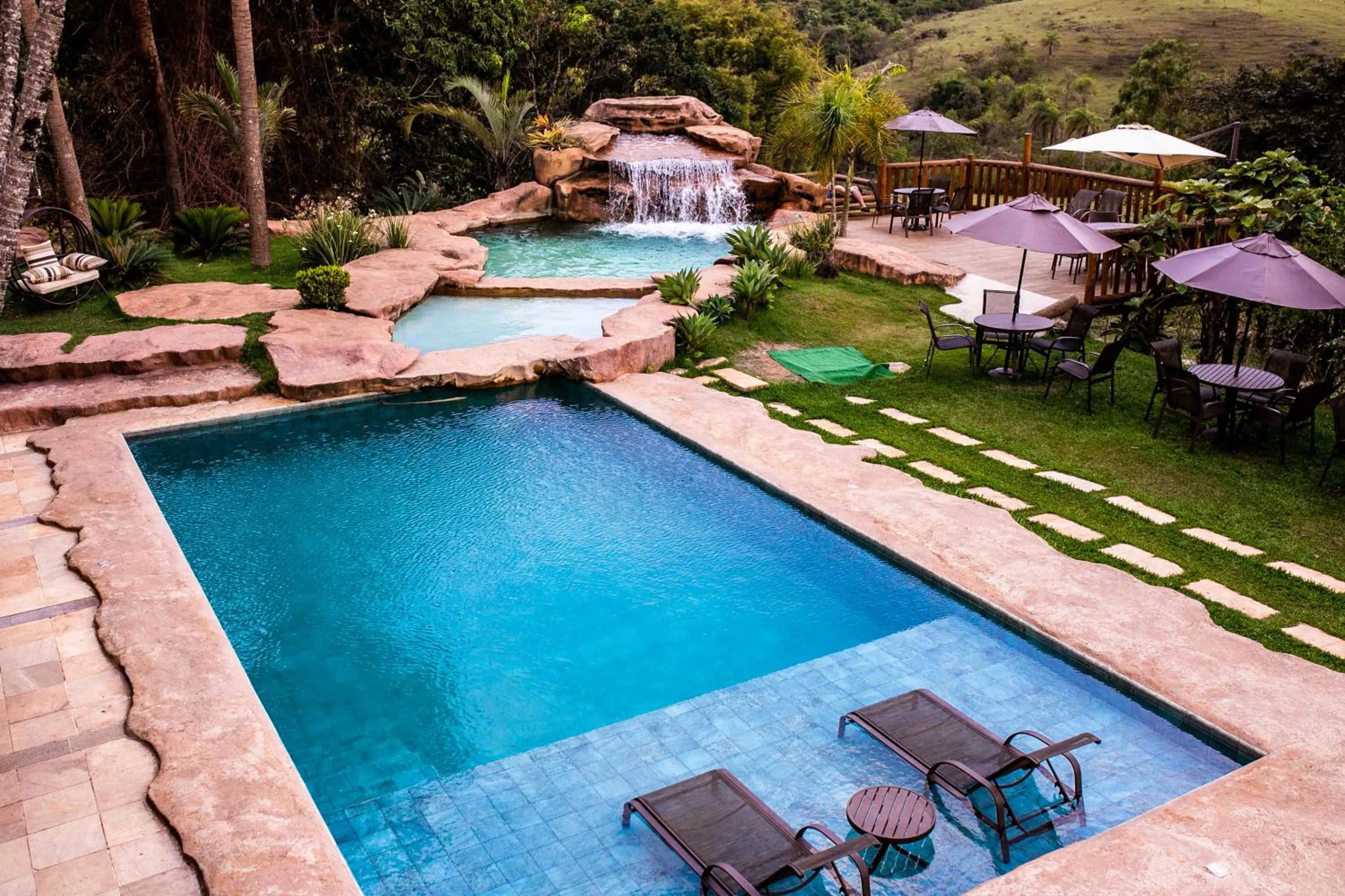 Swimming pool in Hotel Fazenda Horizonte Belo
