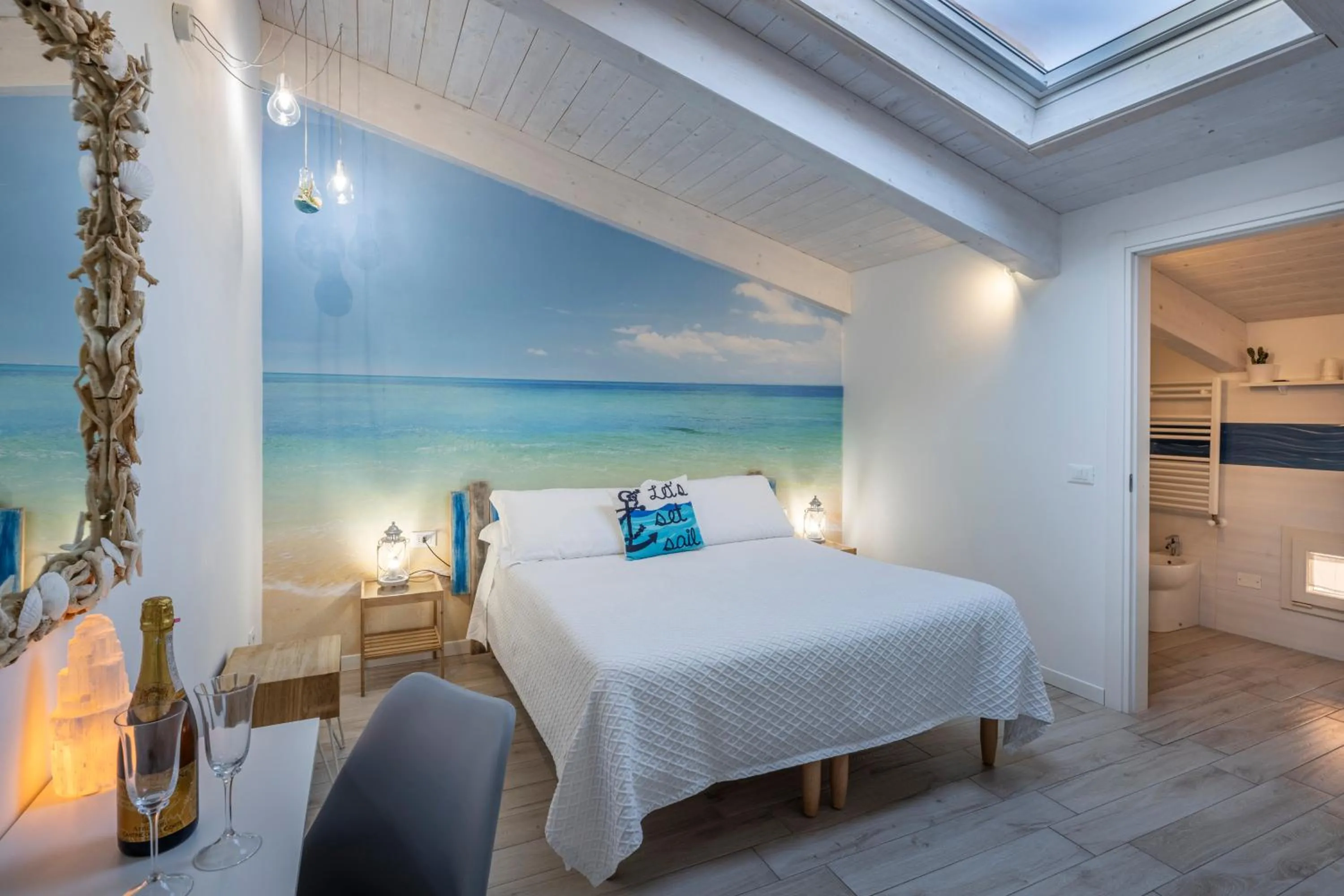 Bedroom, Bed in Acquamarina b&b