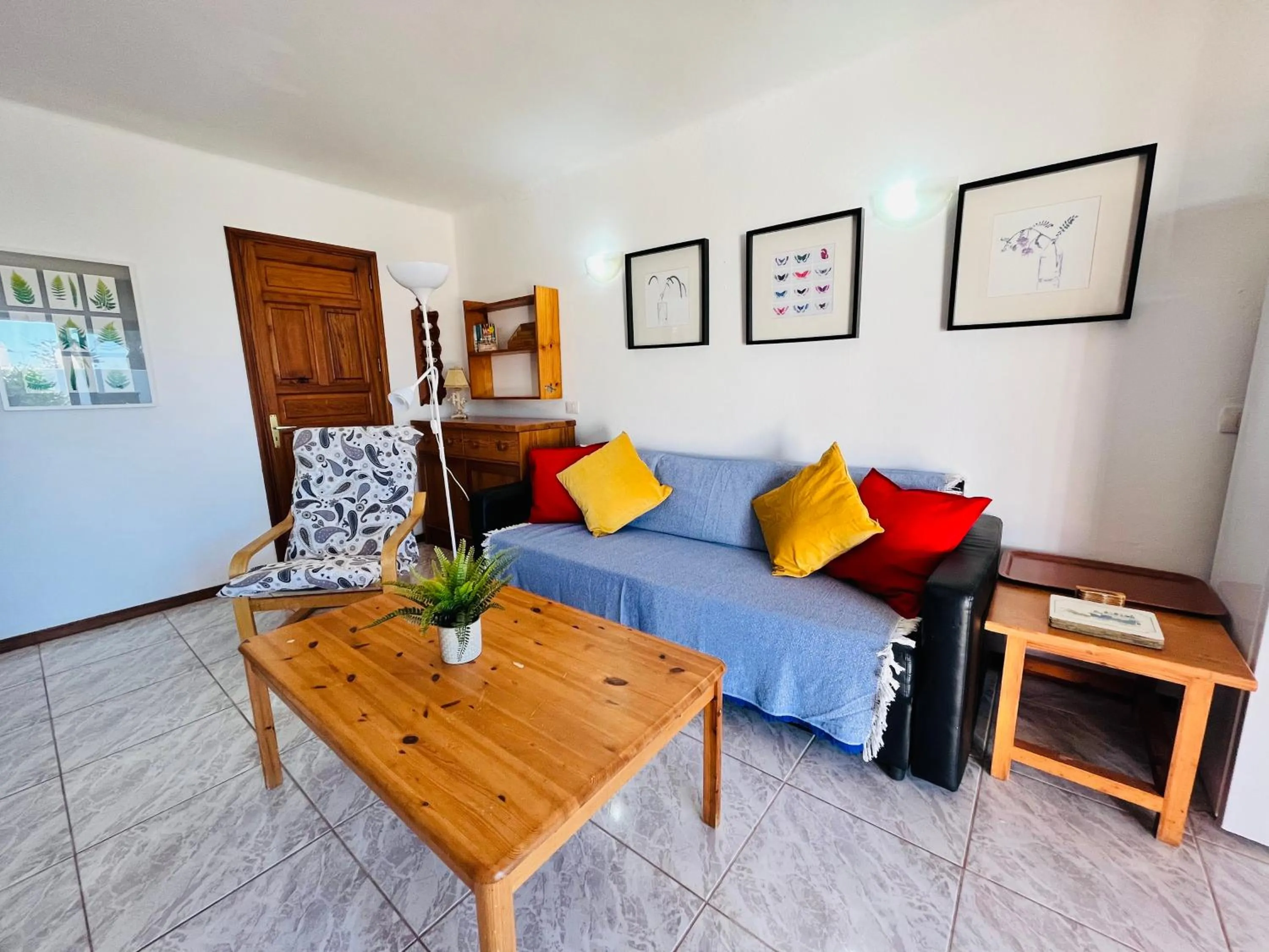 Living room, Bed in Casas del Sol