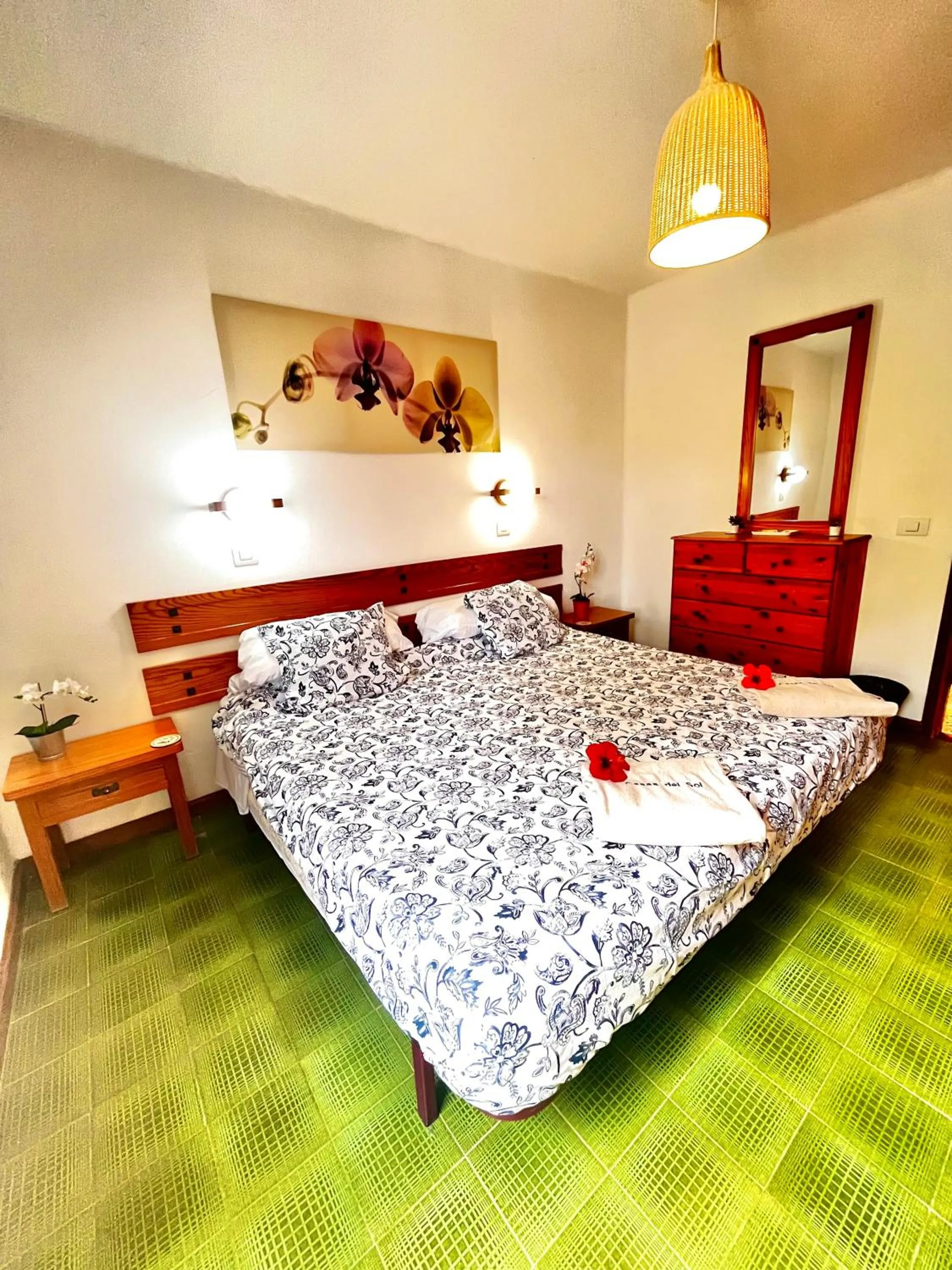 Living room, Bed in Casas del Sol