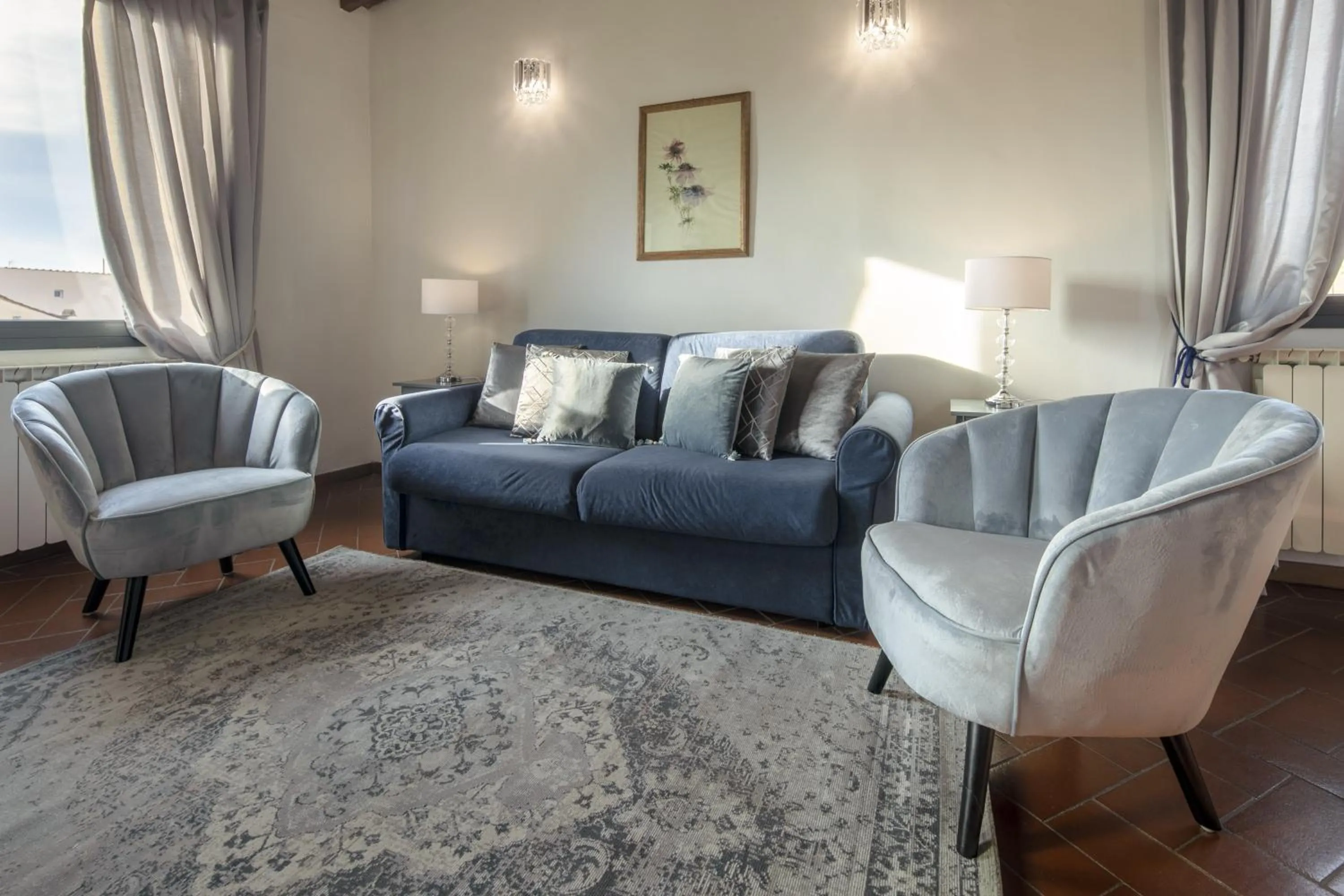 Living room, Bed in Pitti Luxury Terrace by Mmega