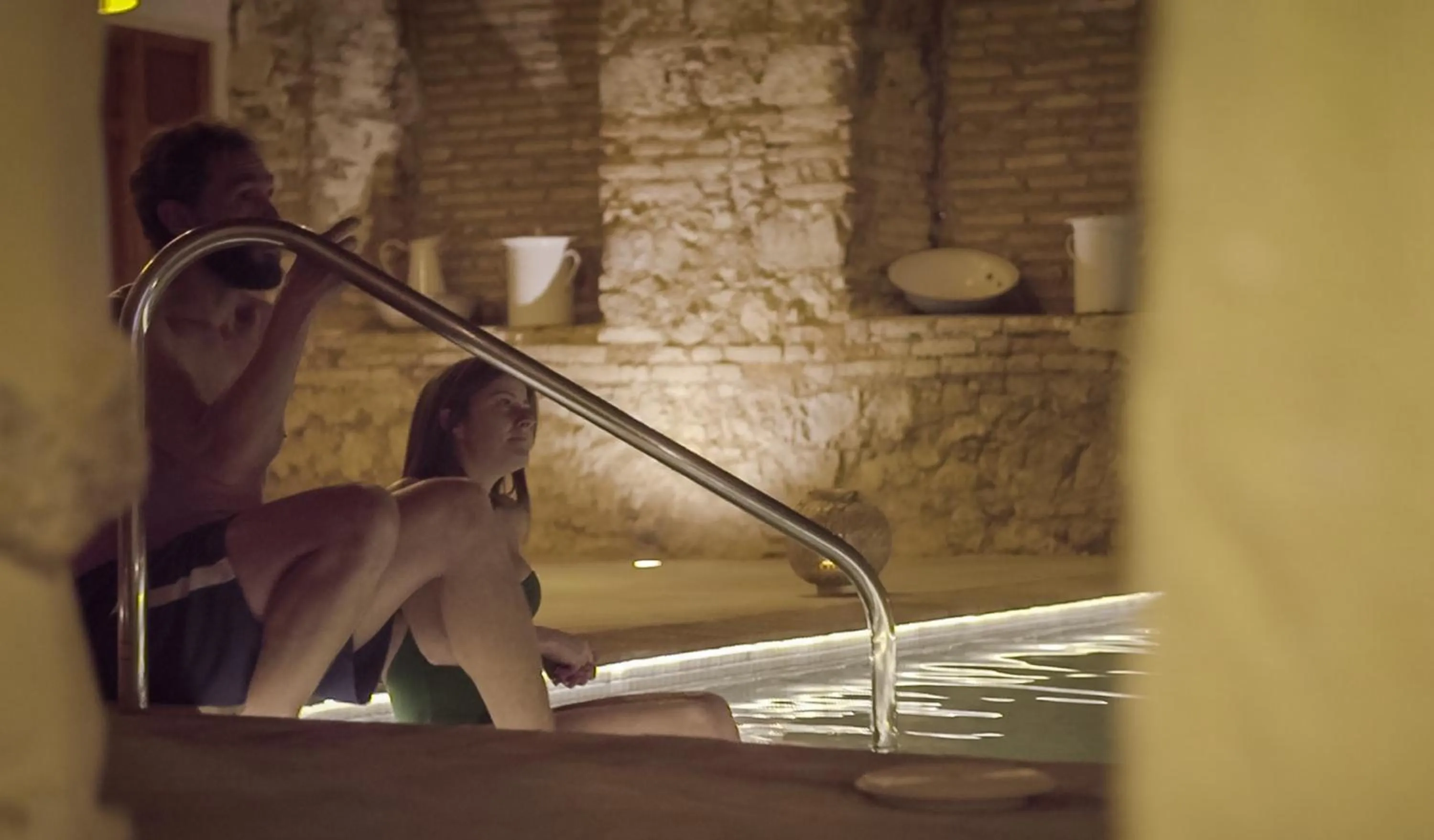 Hot Spring Bath in Balneario Aguas de Villaharta