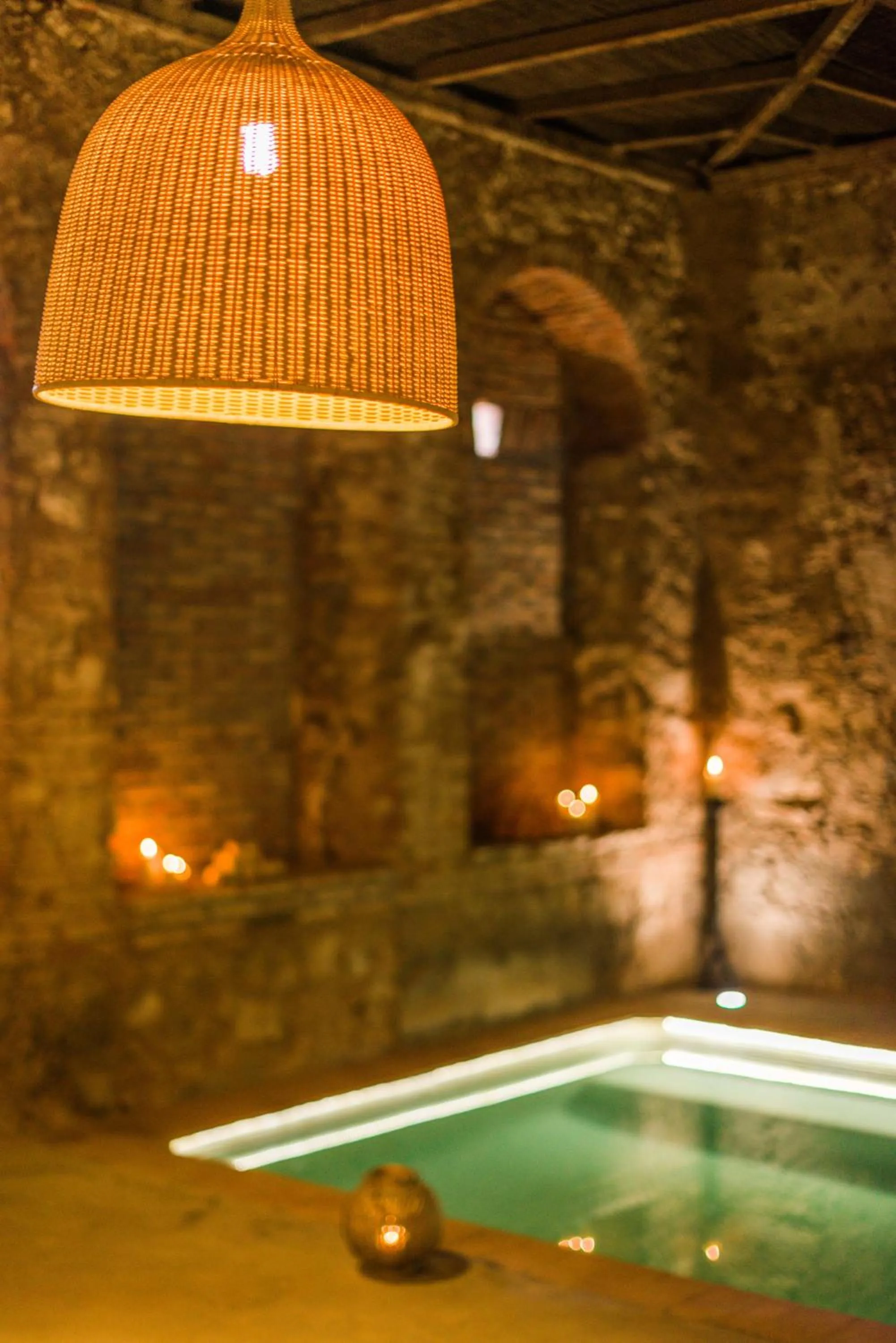Hot Spring Bath in Balneario Aguas de Villaharta