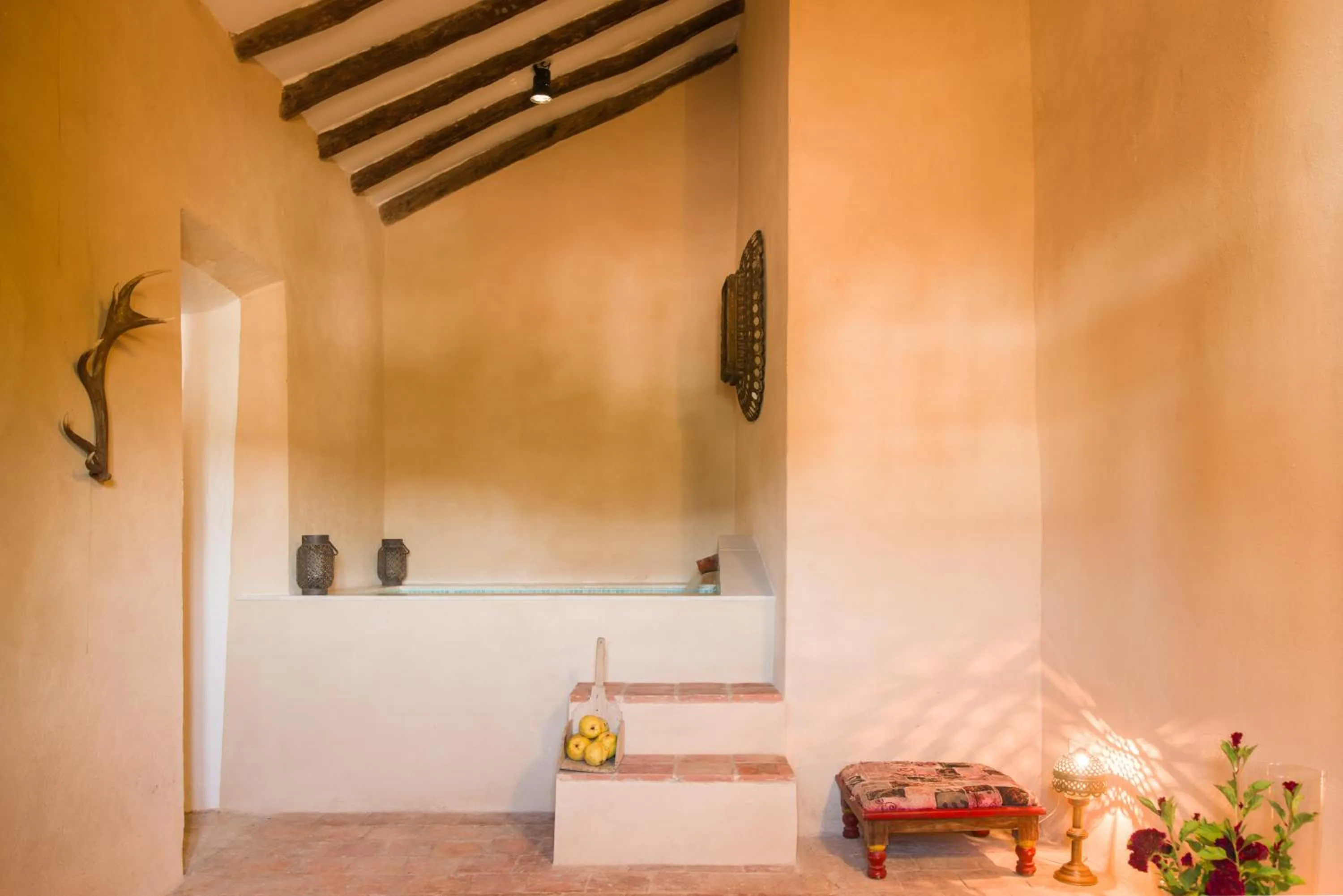 Hot Spring Bath in Balneario Aguas de Villaharta