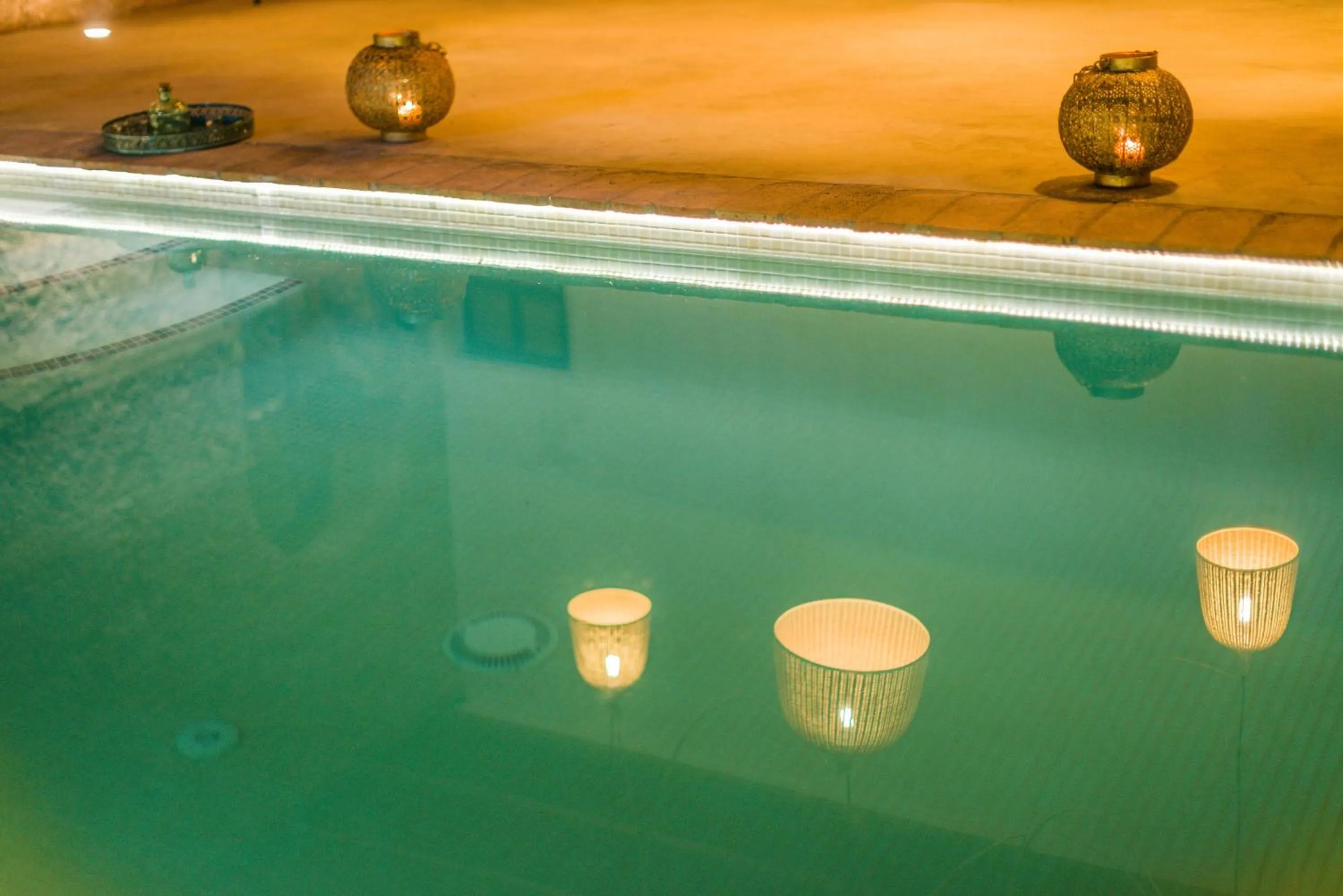 Hot Spring Bath in Balneario Aguas de Villaharta