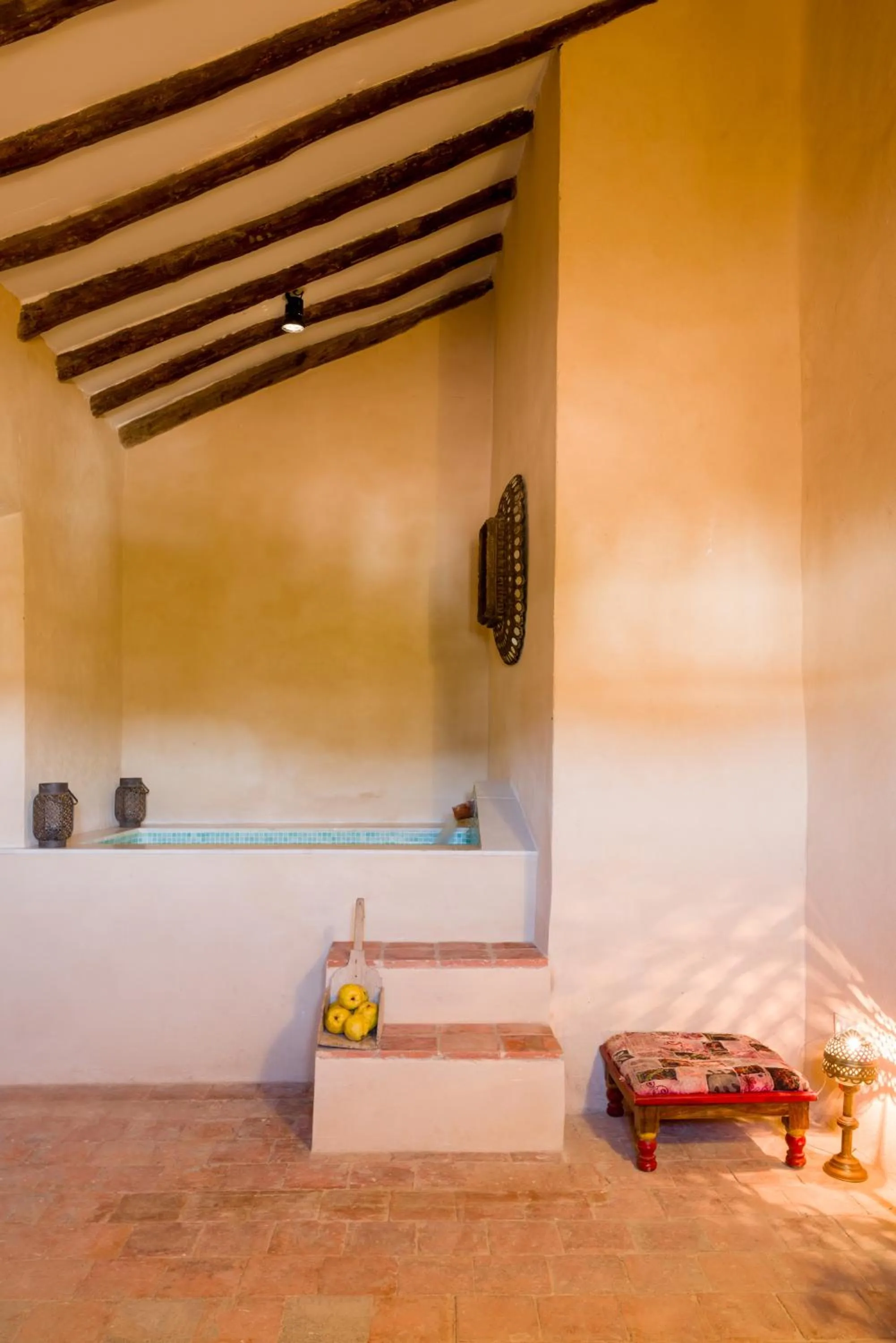 Hot Spring Bath in Balneario Aguas de Villaharta