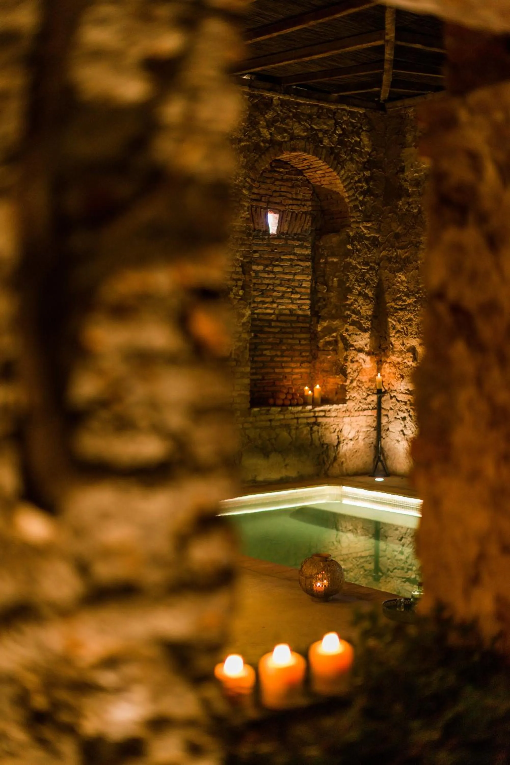 Hot Spring Bath in Balneario Aguas de Villaharta