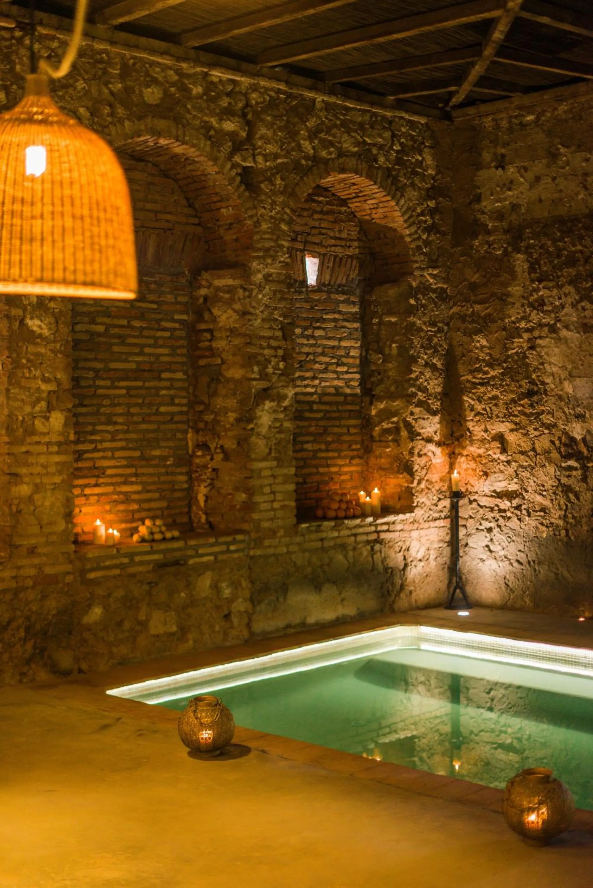 Hot Spring Bath in Balneario Aguas de Villaharta