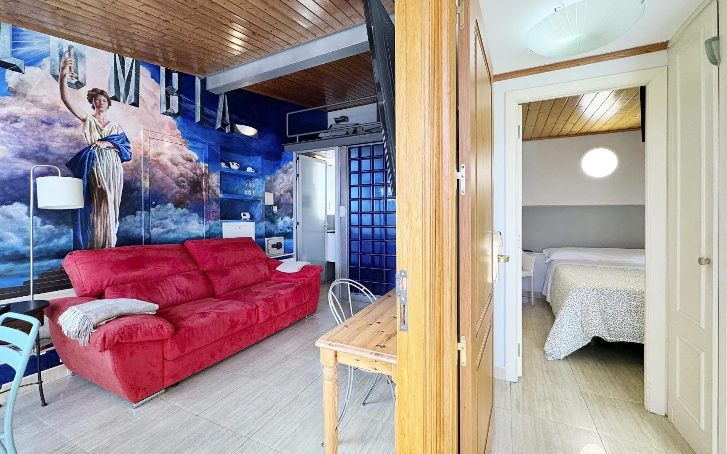 Bed in Posada Villa Rosa