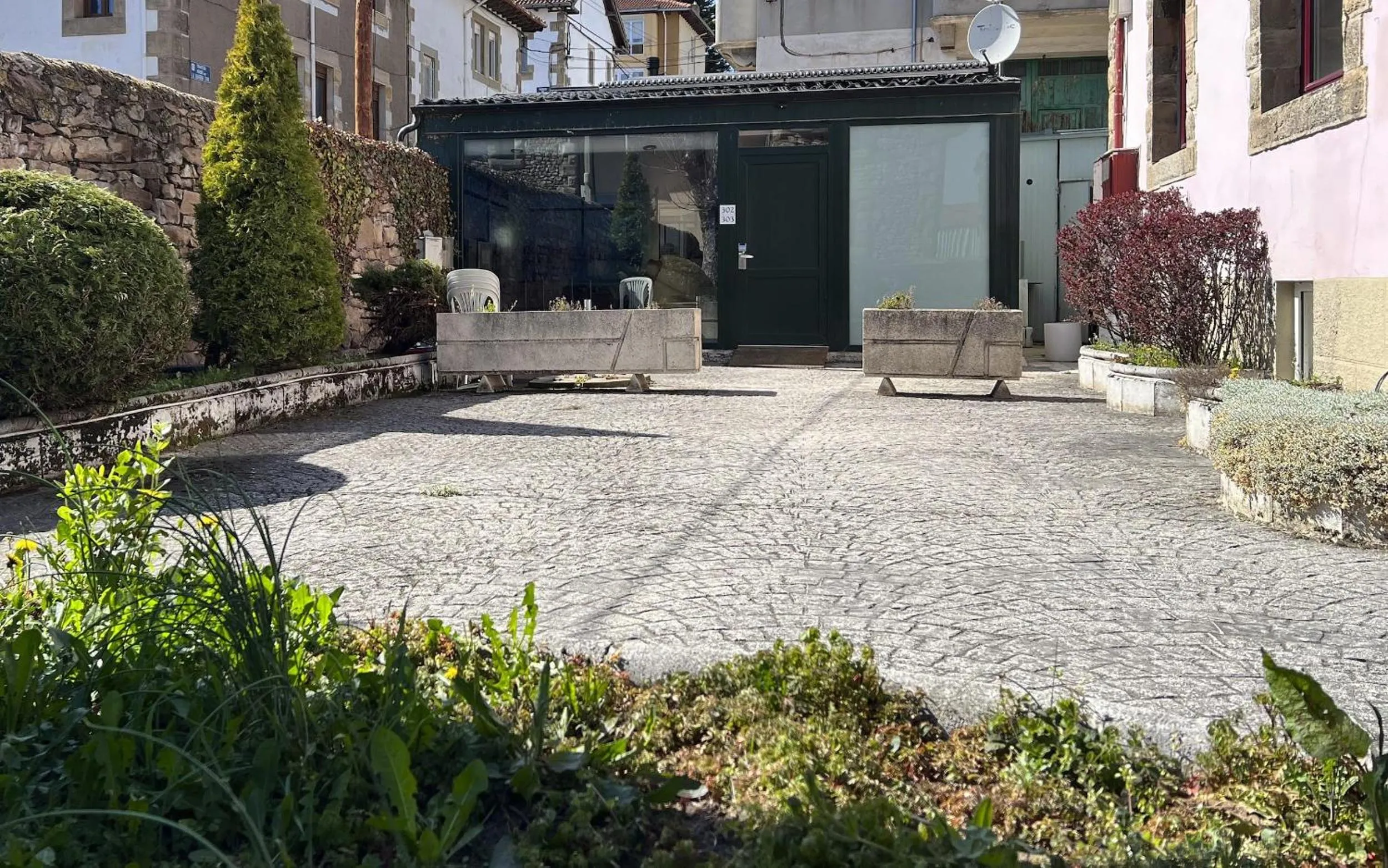 Garden view in Posada Villa Rosa