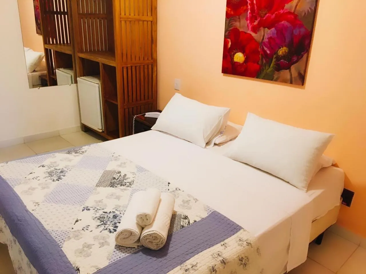 Bed in Pousada Azul Banana - Camburi