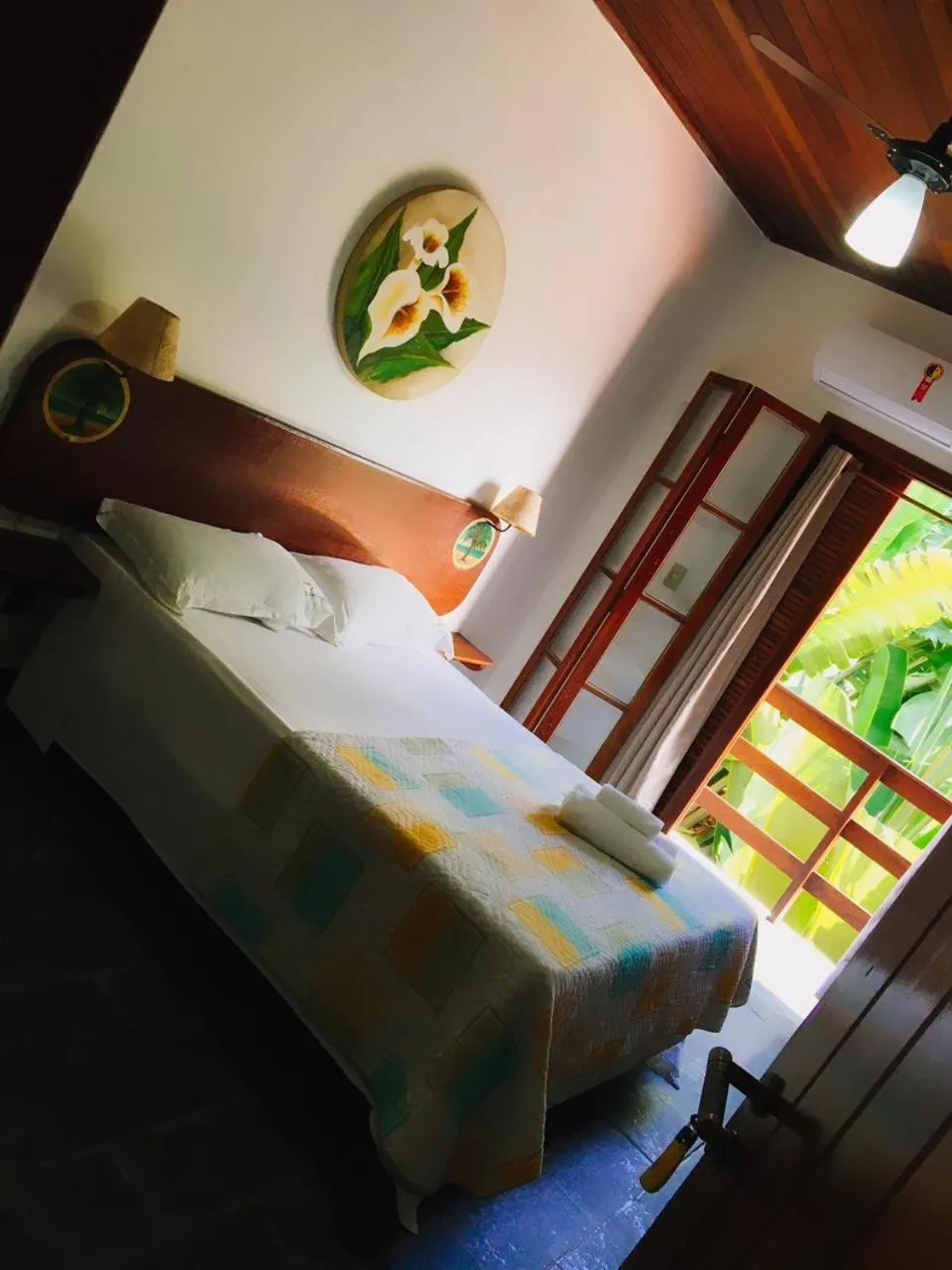 Bed in Pousada Azul Banana - Camburi