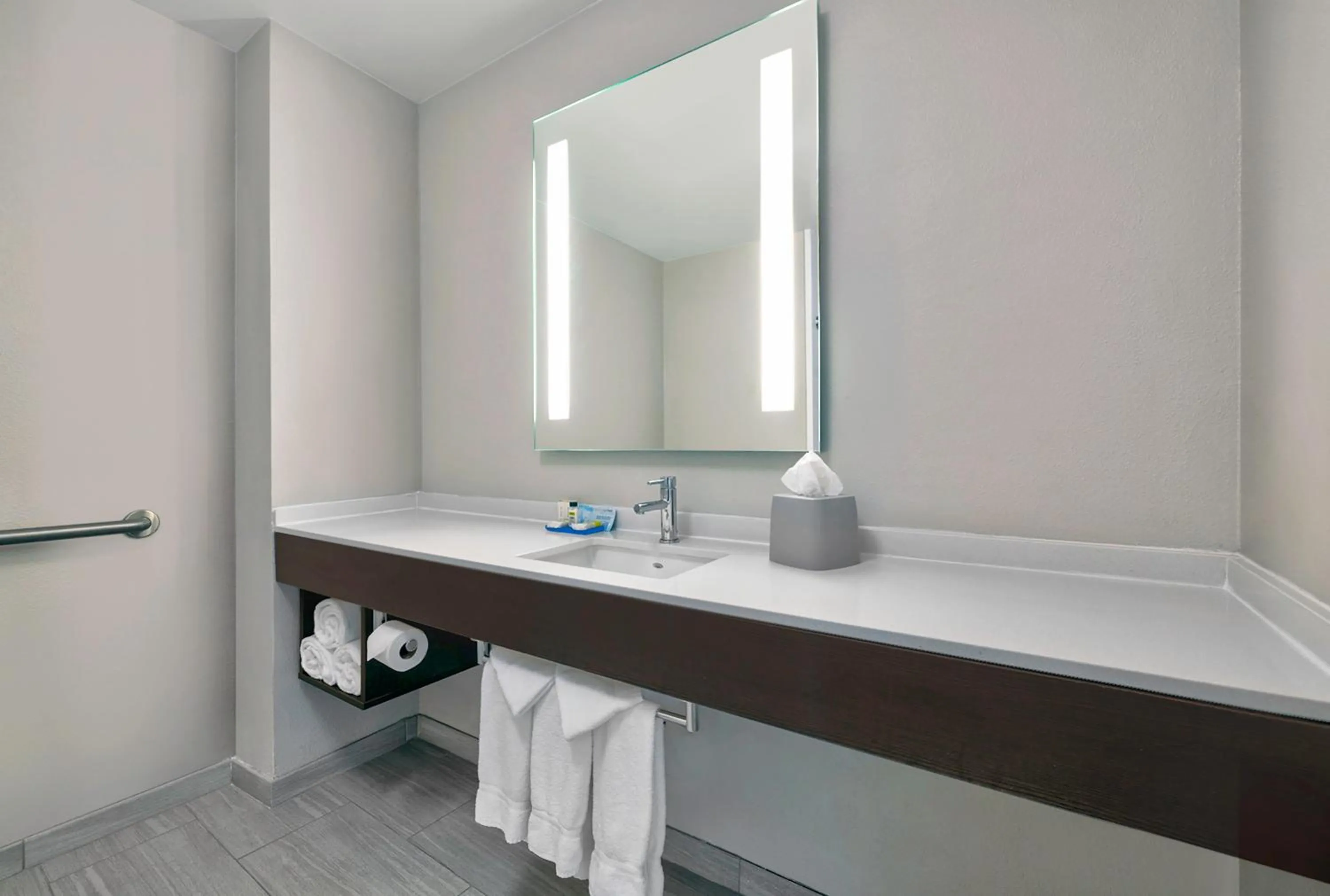 Bathroom in Holiday Inn Express & Suites Kansas City Airport by IHG