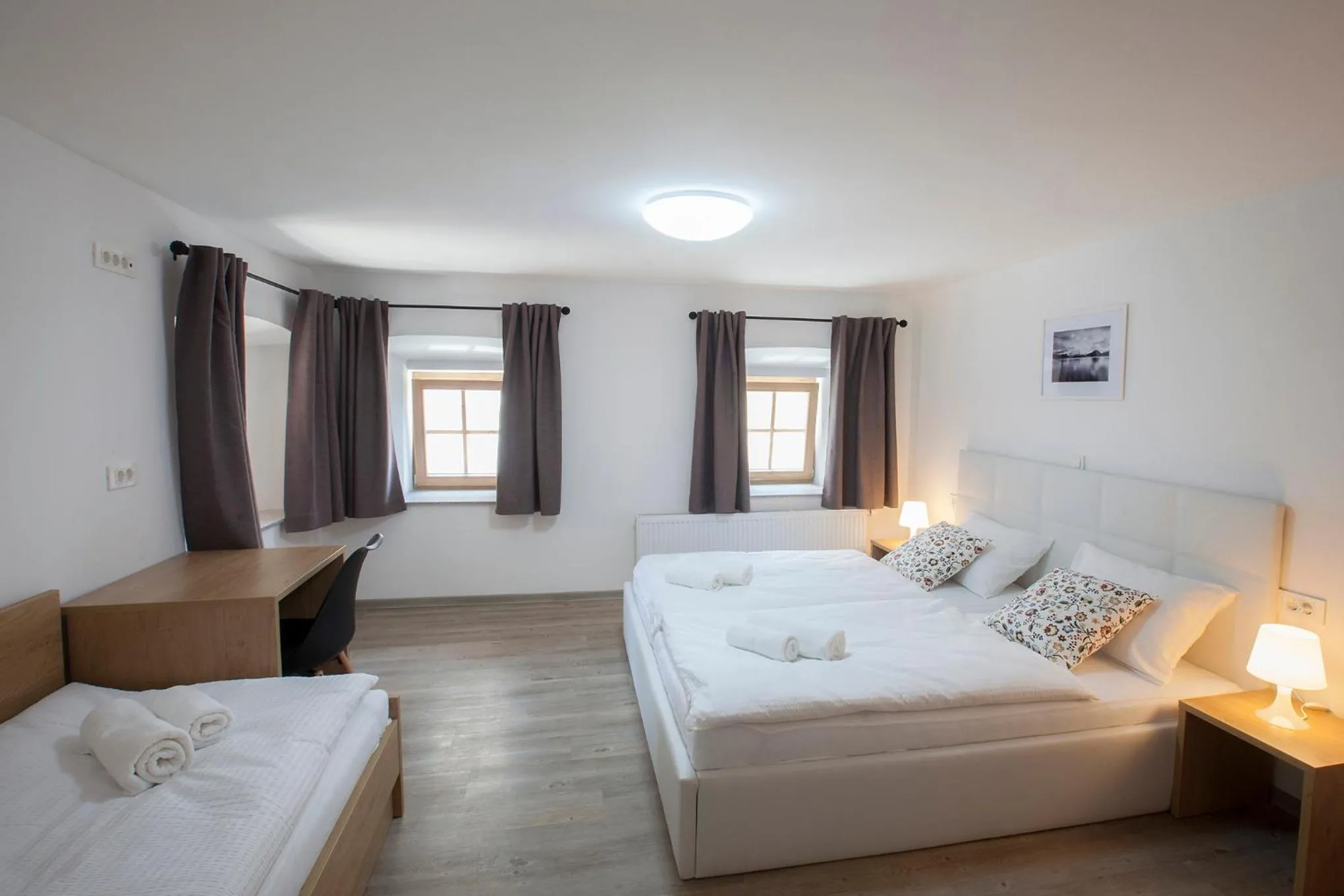 Bed in 1861 Blejka apartments Bled