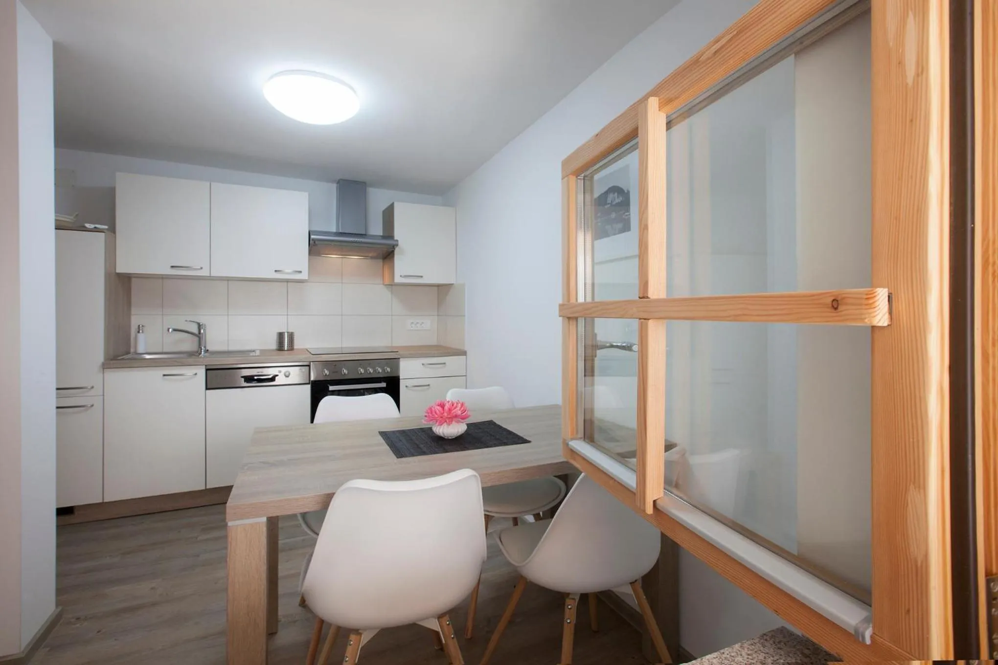 Kitchen or kitchenette in 1861 Blejka apartments Bled