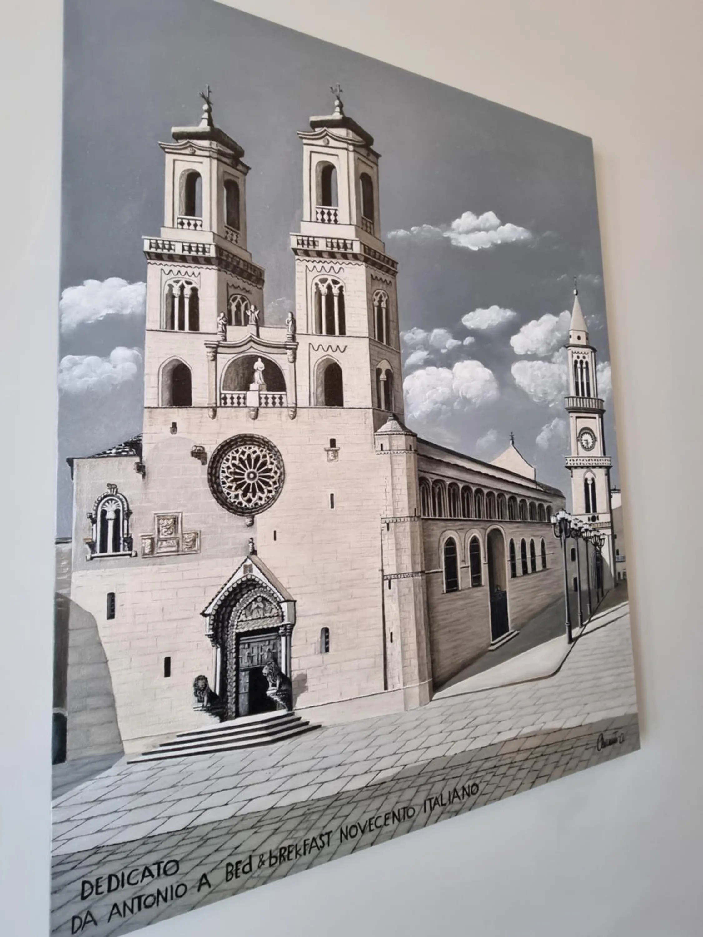 Decorative detail in B&B Novecento Italiano