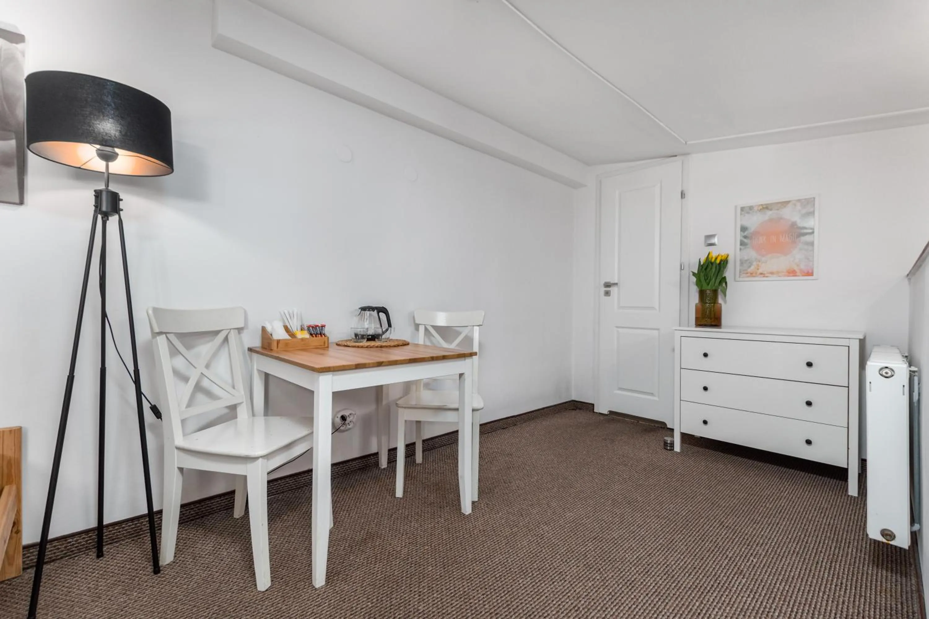 Seating area in Hostel Coco