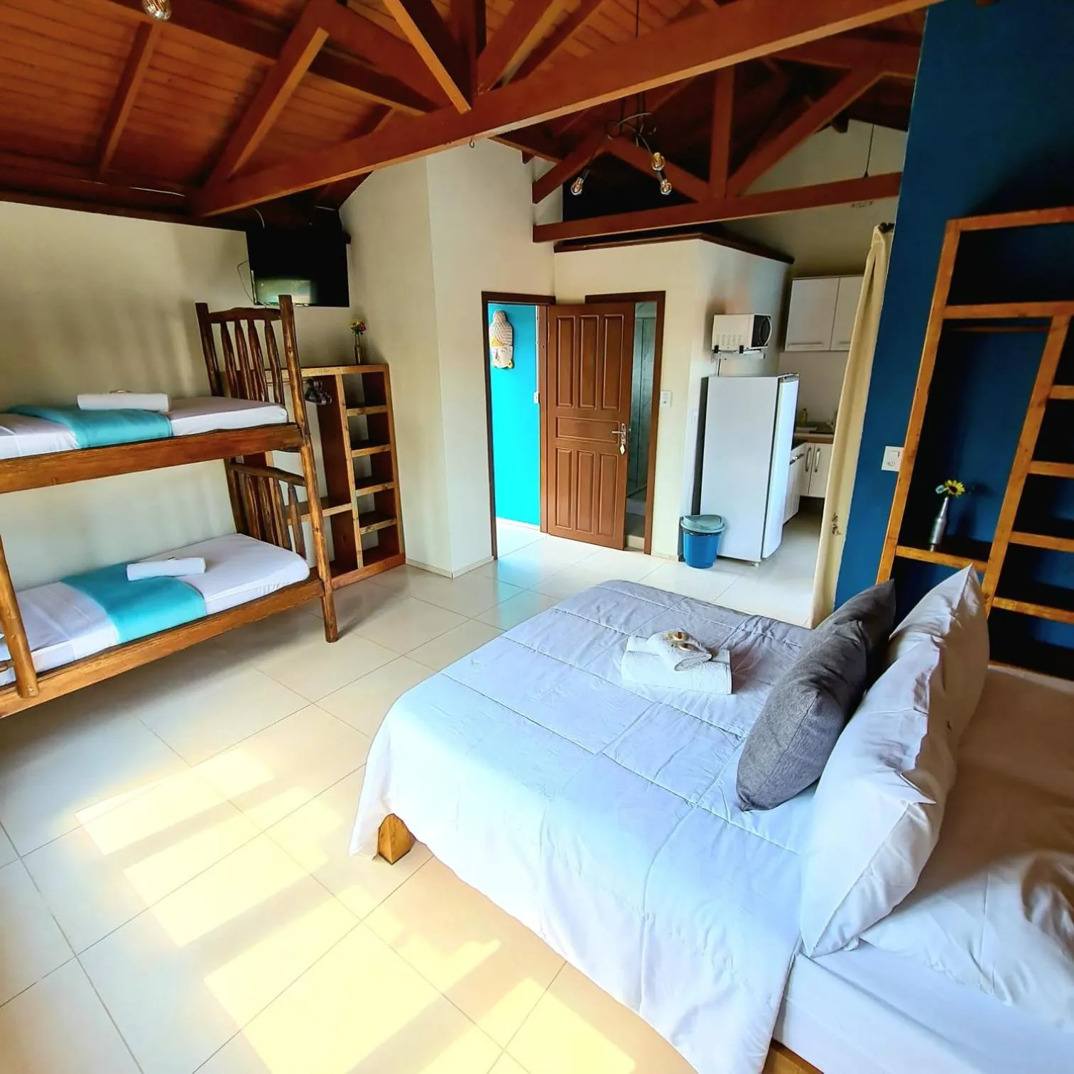 Bed in Pousada Doce Mar