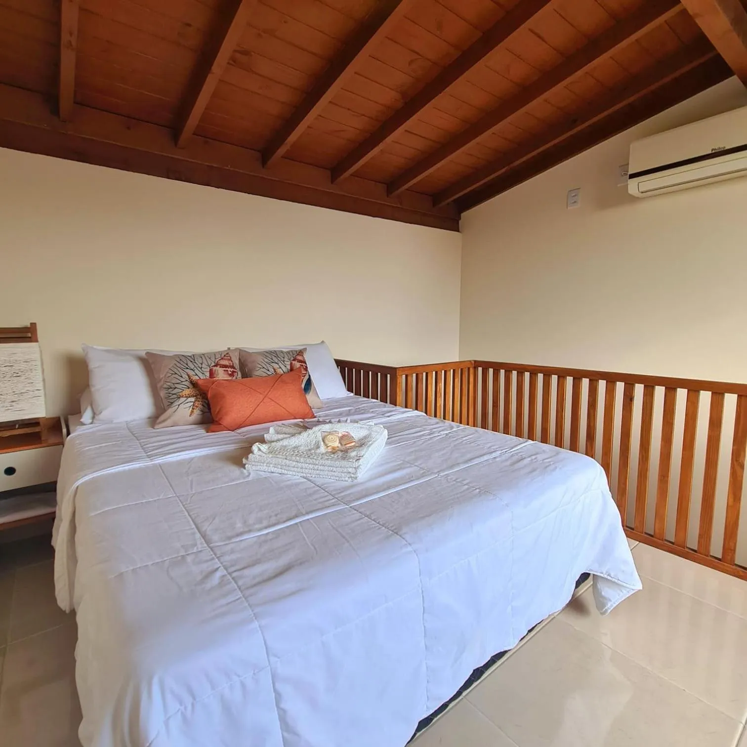 Bed in Pousada Doce Mar