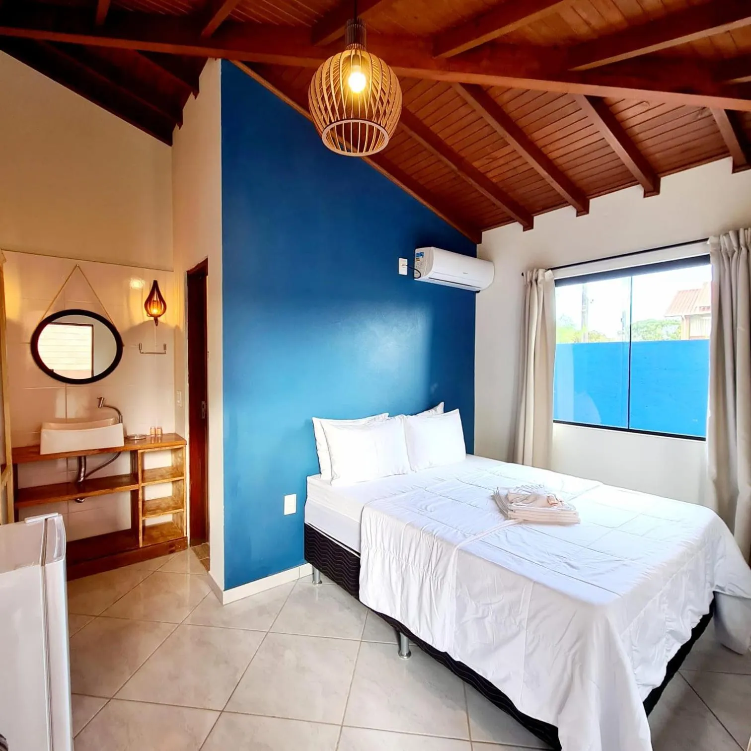 Bed in Pousada Doce Mar