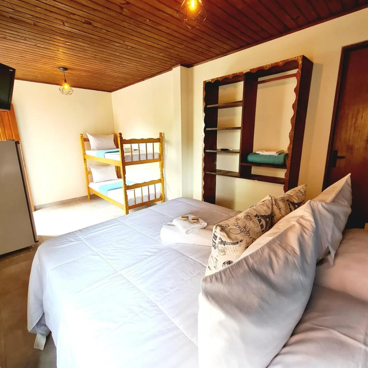 Bed in Pousada Doce Mar