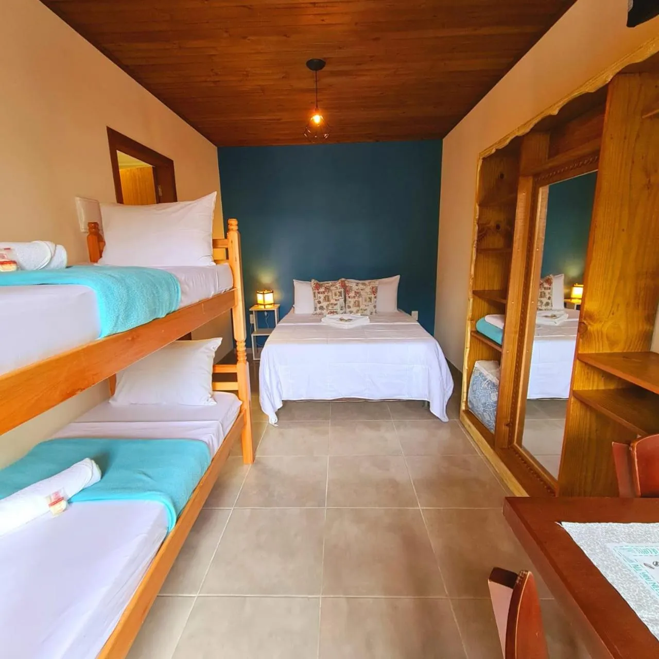 Bed in Pousada Doce Mar