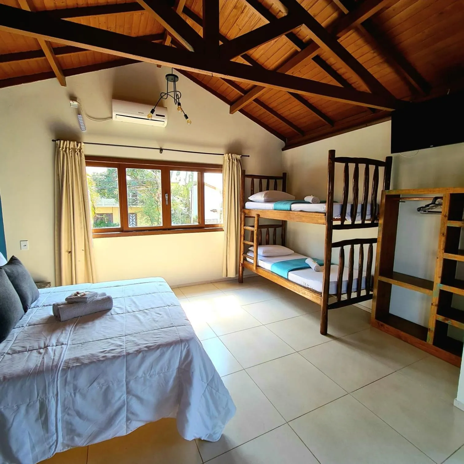 Bed in Pousada Doce Mar