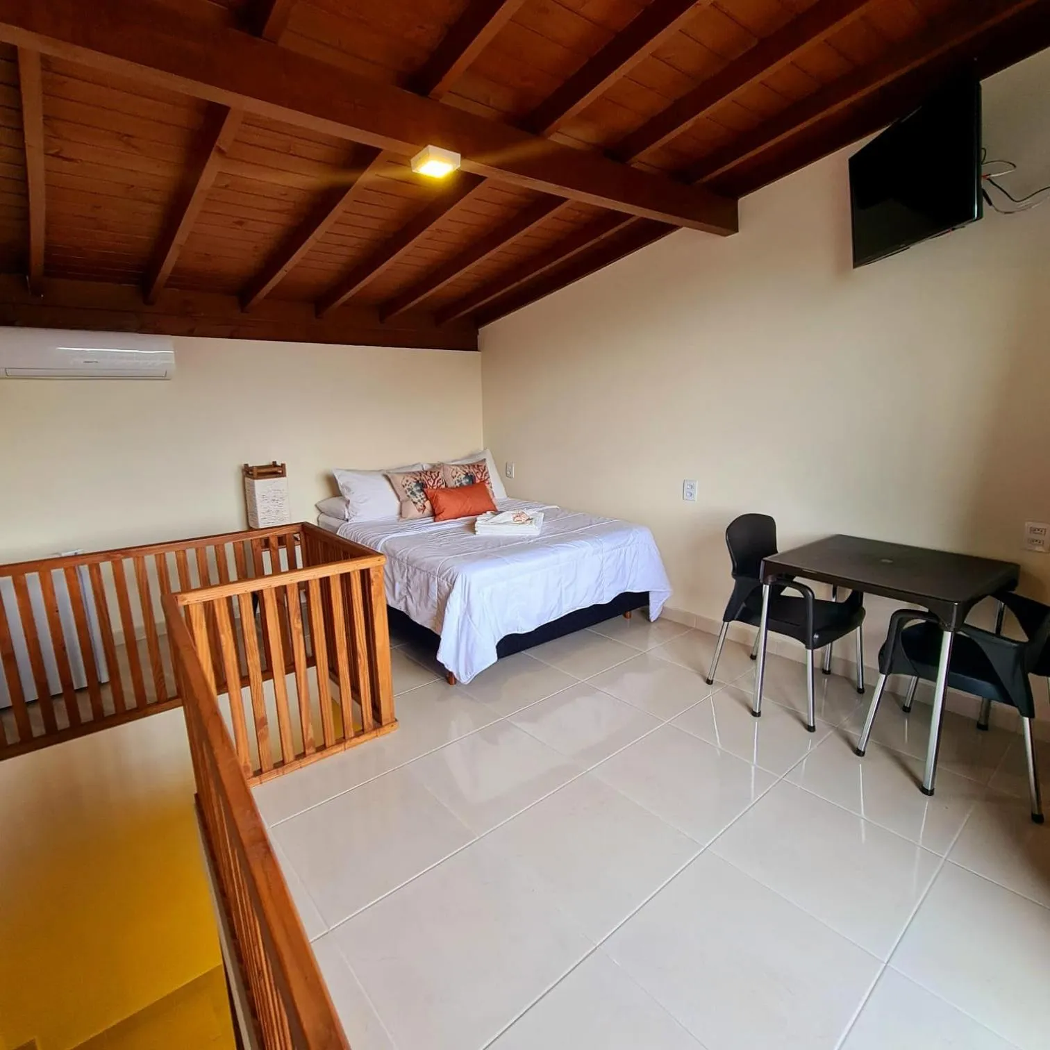 Bed in Pousada Doce Mar