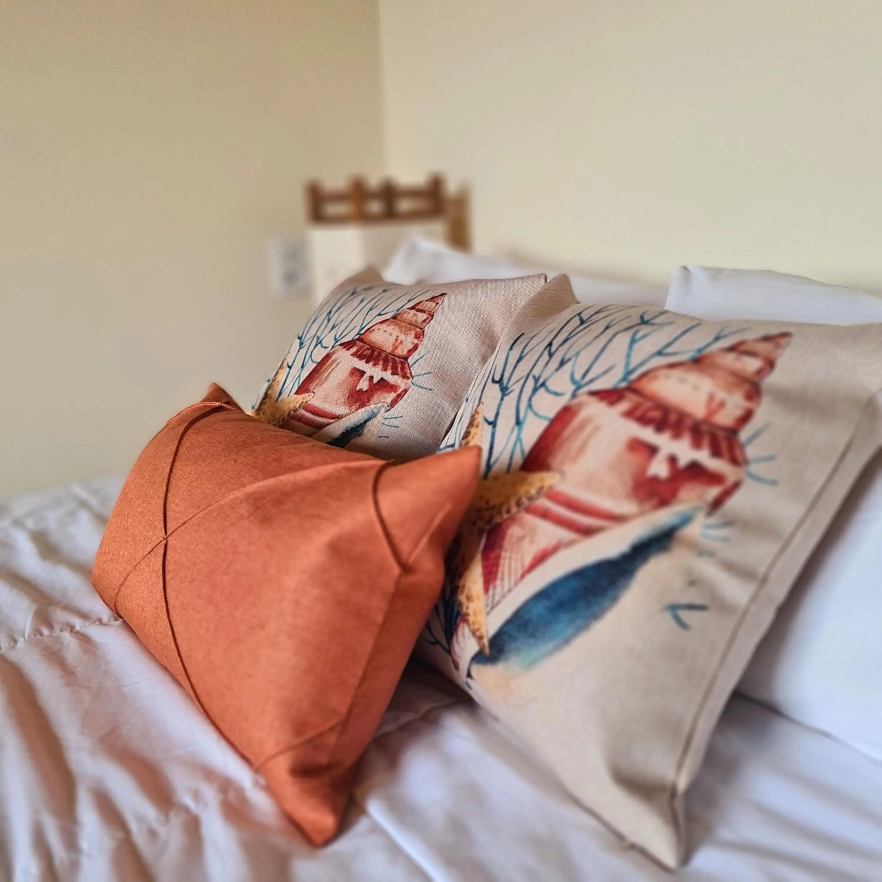 Decorative detail, Bed in Pousada Doce Mar